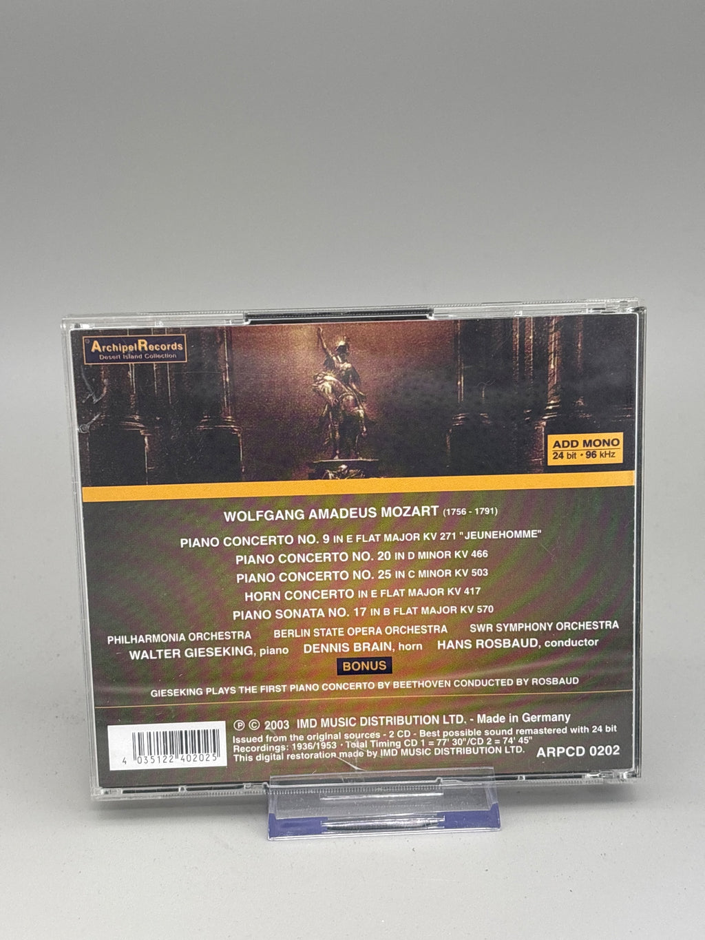 Mozart - Piano Concertos: 9 20 25