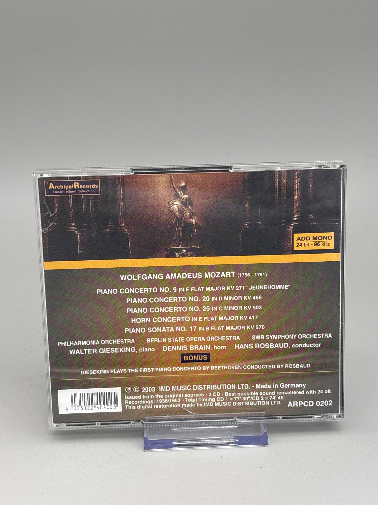 Mozart - Piano Concertos: 9 20 25