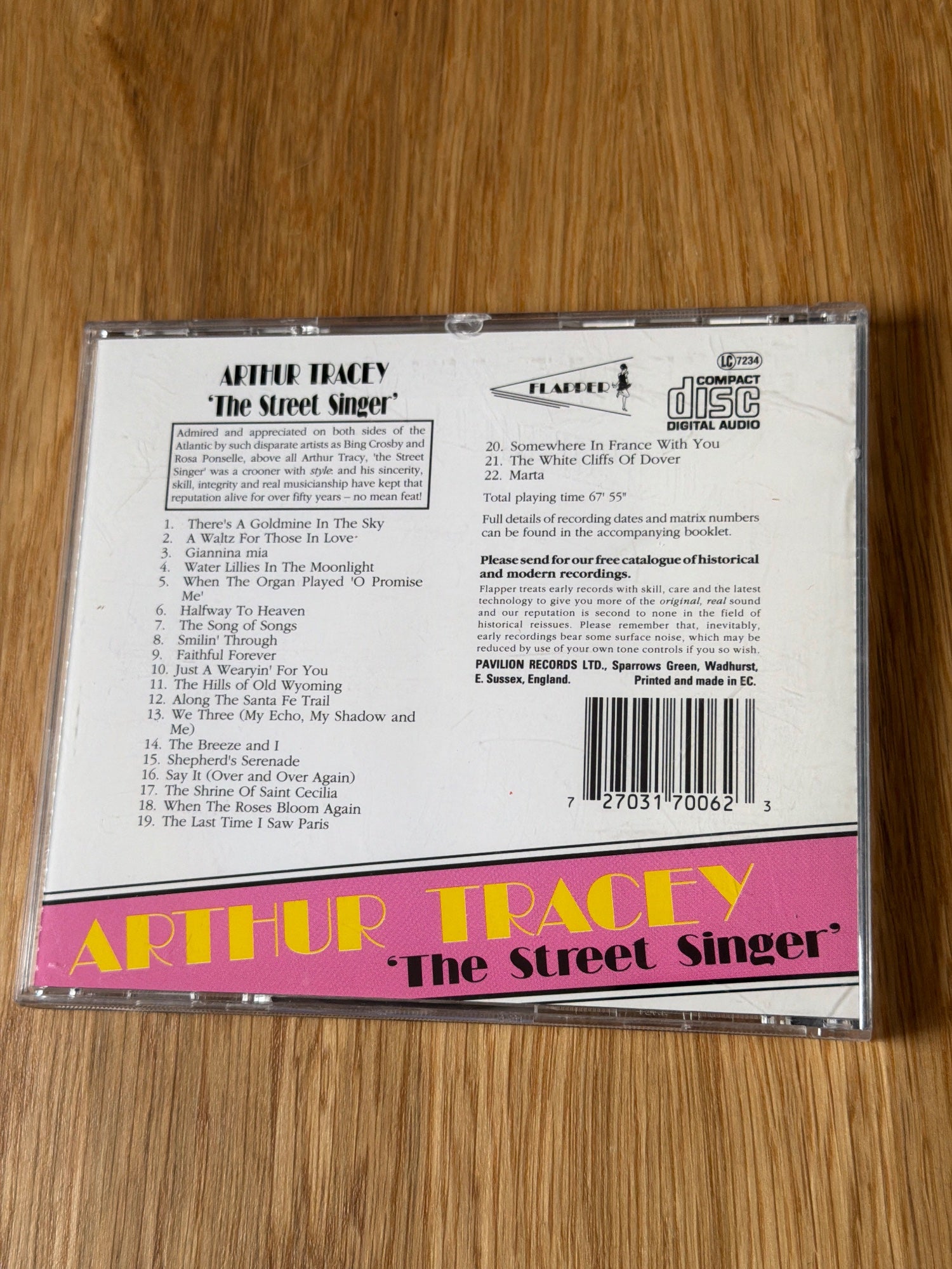 Arthur Tracey - Street Singer - CD