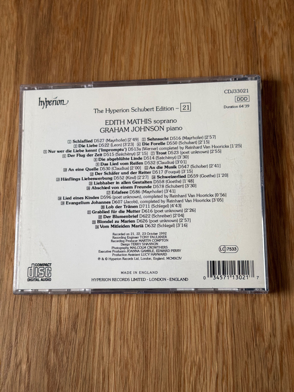 Hyperion Schubert Edition - Volume 21