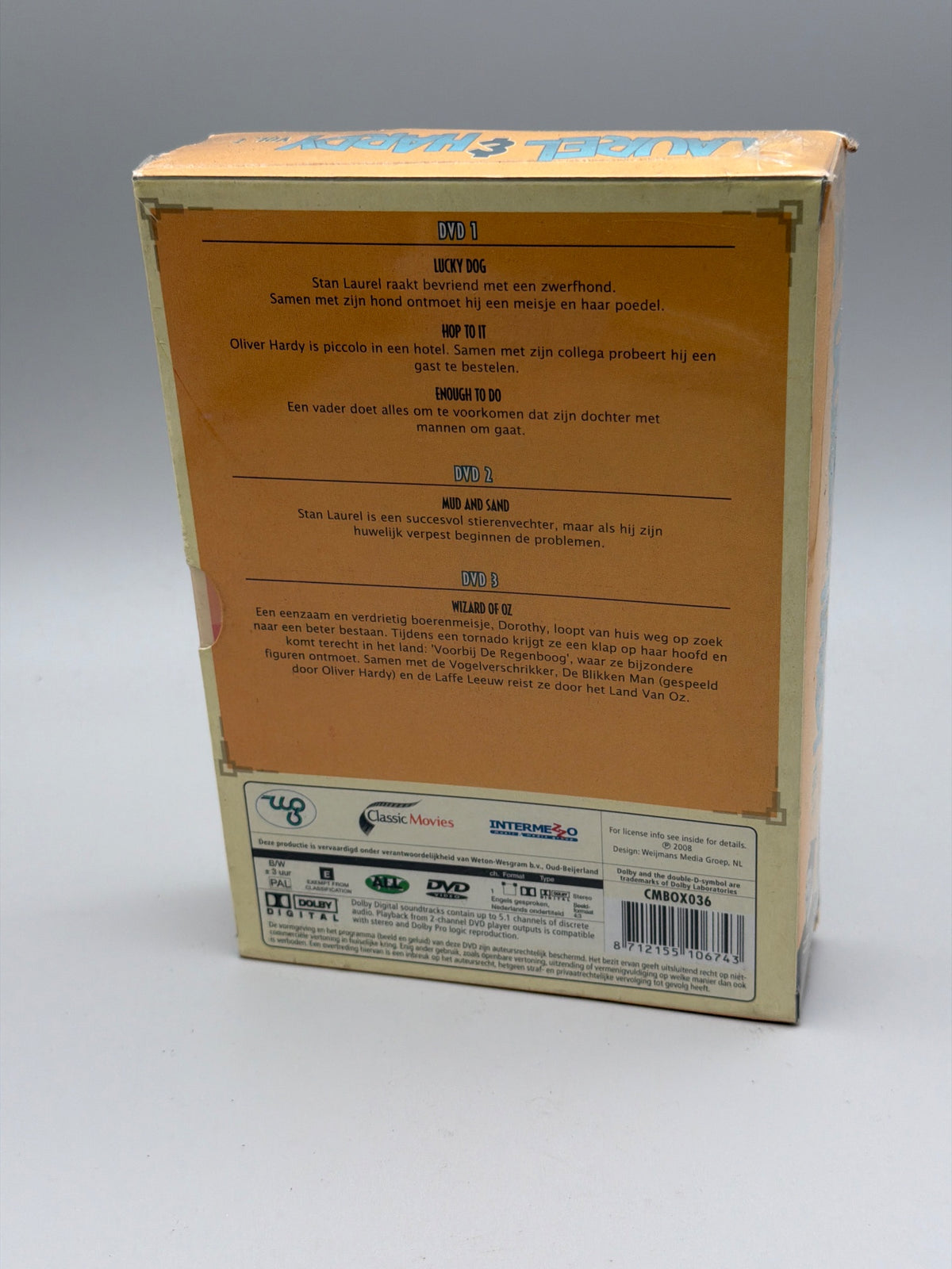 Laurel & Hardy (Vol. 1) - 3-DVD Box Set ( Mud and Sand / Enough to Do / The Lucky Dog / Hop to It! / Wizard of Oz ) ( Wandering Papas ) [ NON-USA FORMAT, PAL, Reg.0 Import - Netherlands ]
