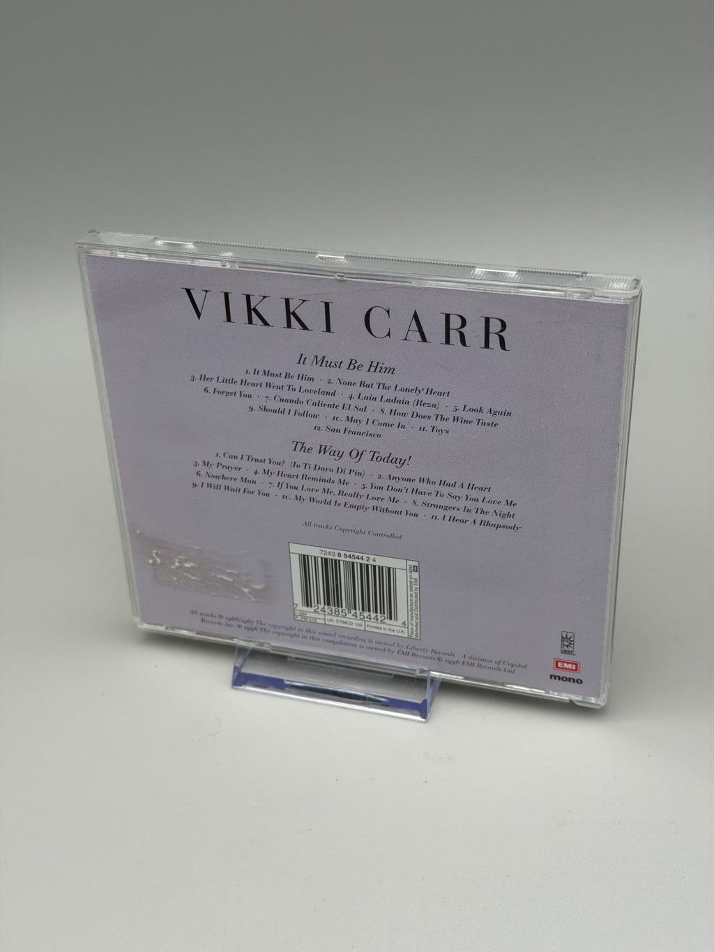 Vikki Carr : It Must Be Him/The Way of Today 1 Disc