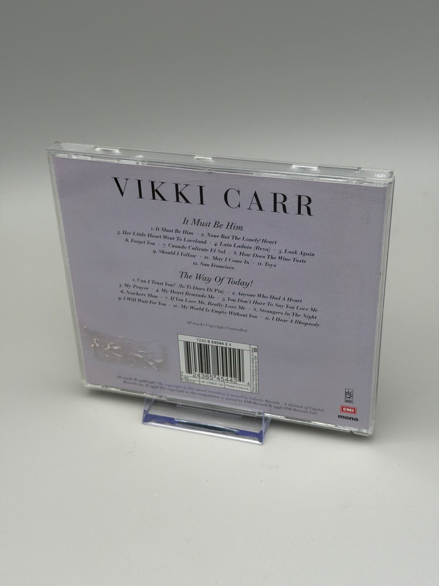 Vikki Carr : It Must Be Him/The Way of Today 1 Disc