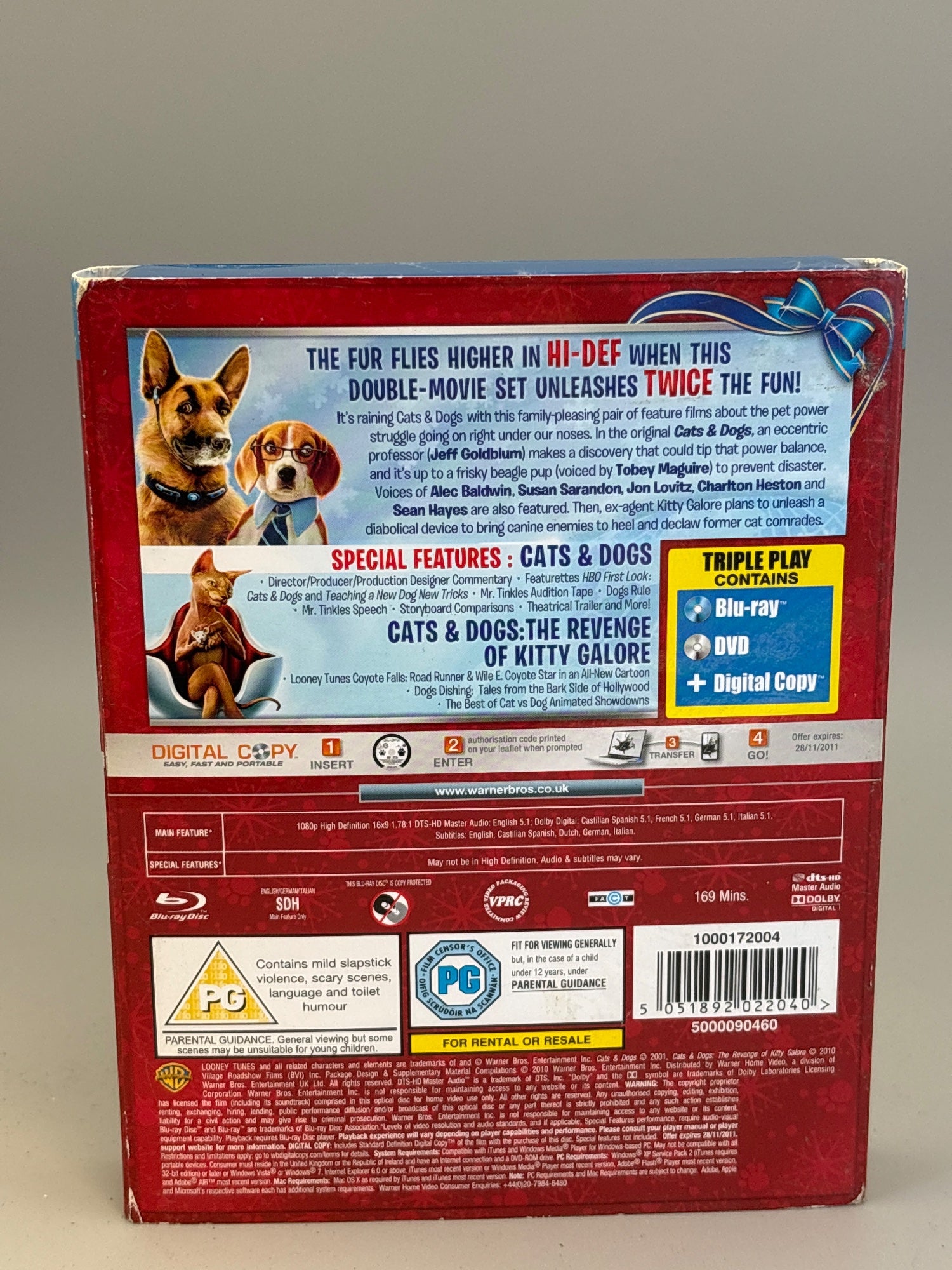 Cats & Dogs - 2 Movie Pack Box Set (Blu Ray)
