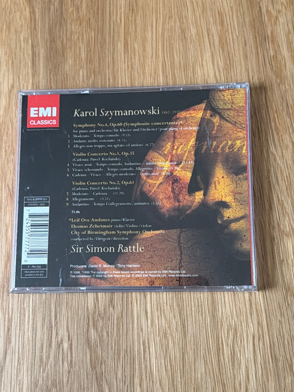 SZYMANOWSKI: SYMPHONY NO. 4; VIOLIN CONCERTOS 1 & 2