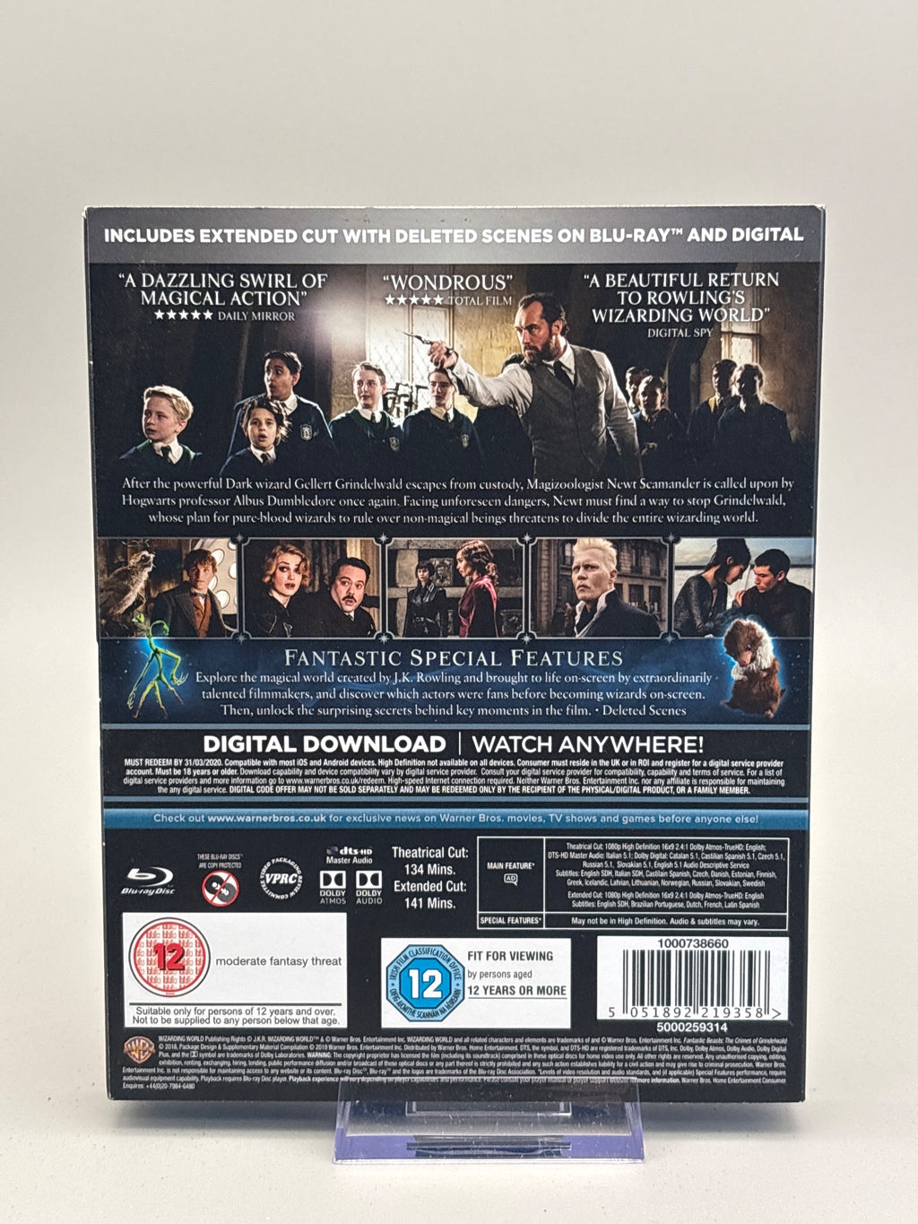 Fantastic Beasts: The Crimes of Grindelwald (2018) - Blu Ray