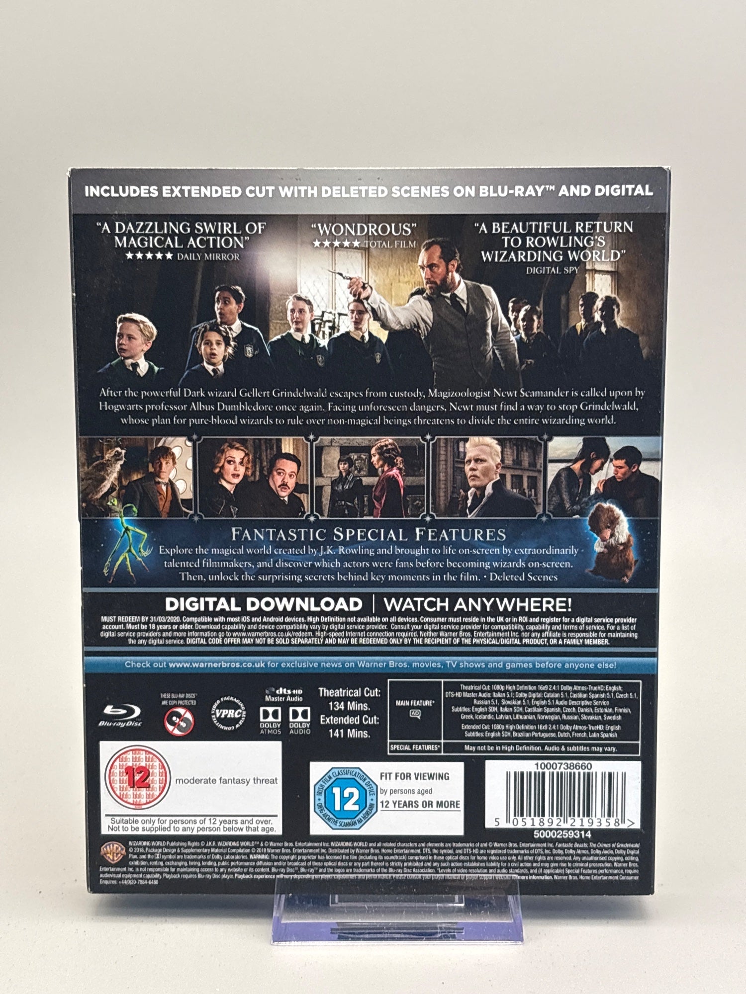Fantastic Beasts: The Crimes of Grindelwald (2018) - Blu Ray