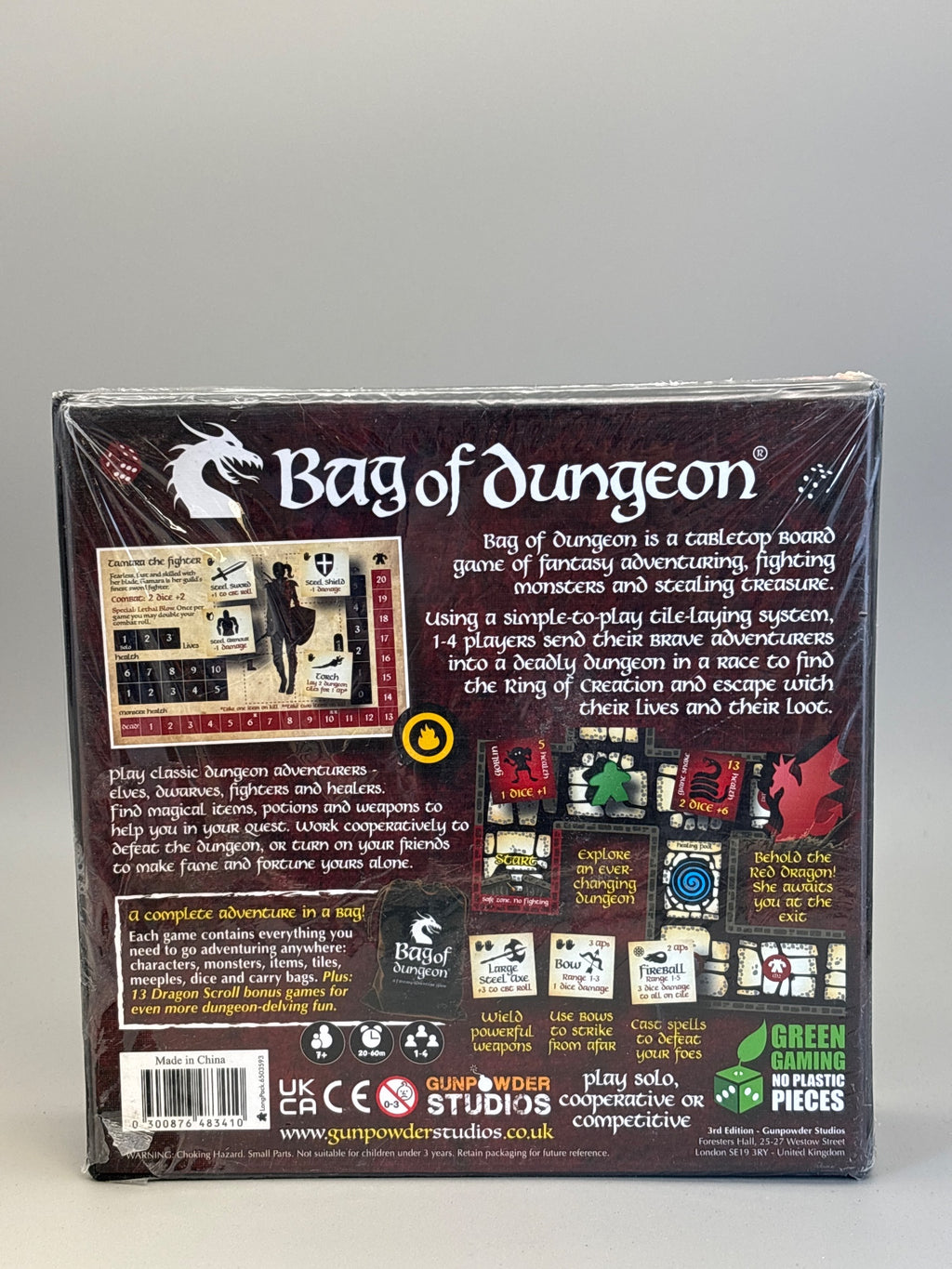 Bag of Dungeon - DARE YOU ENTER THE DRAGON'S LAIR? - A family fantasy adventure board game