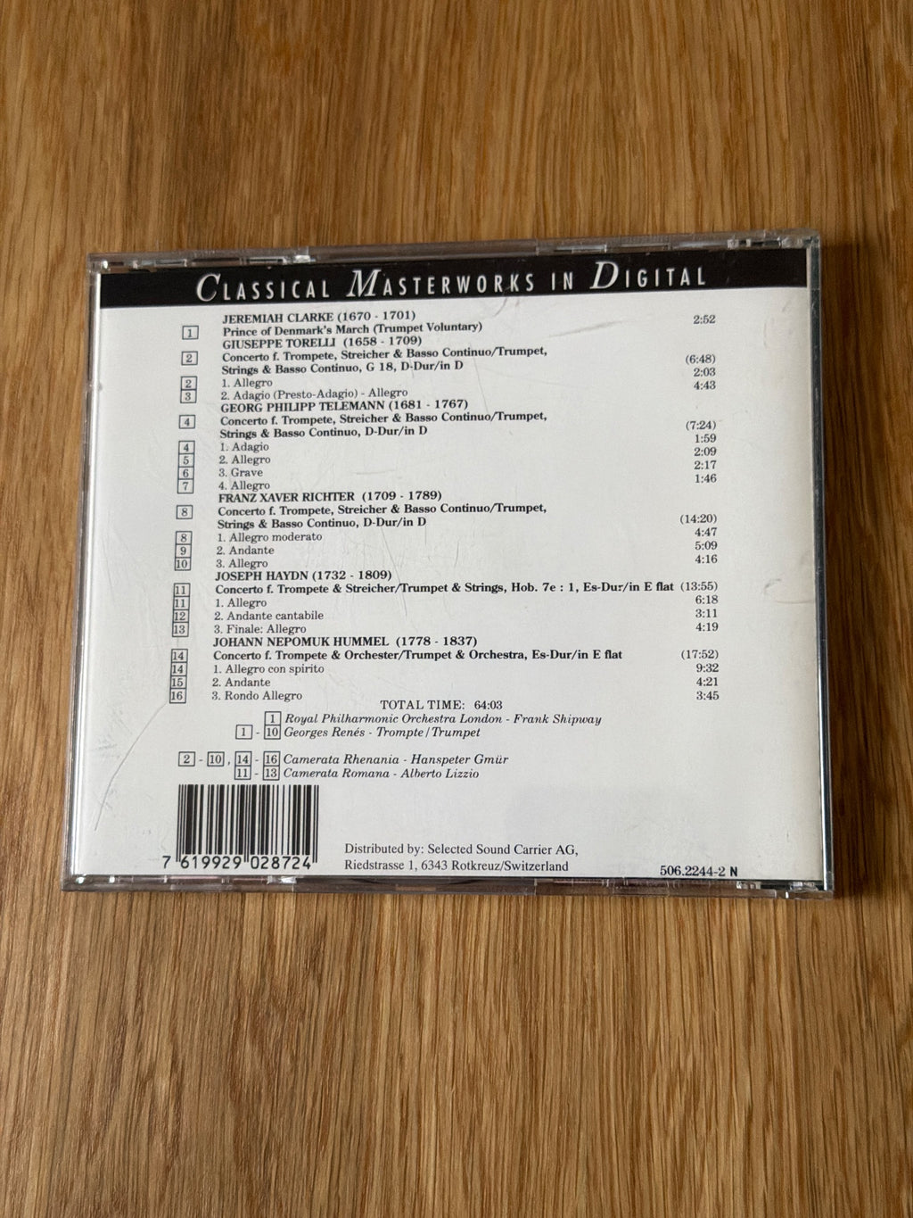 Brillante Trompetenkonzerte (cd Album).