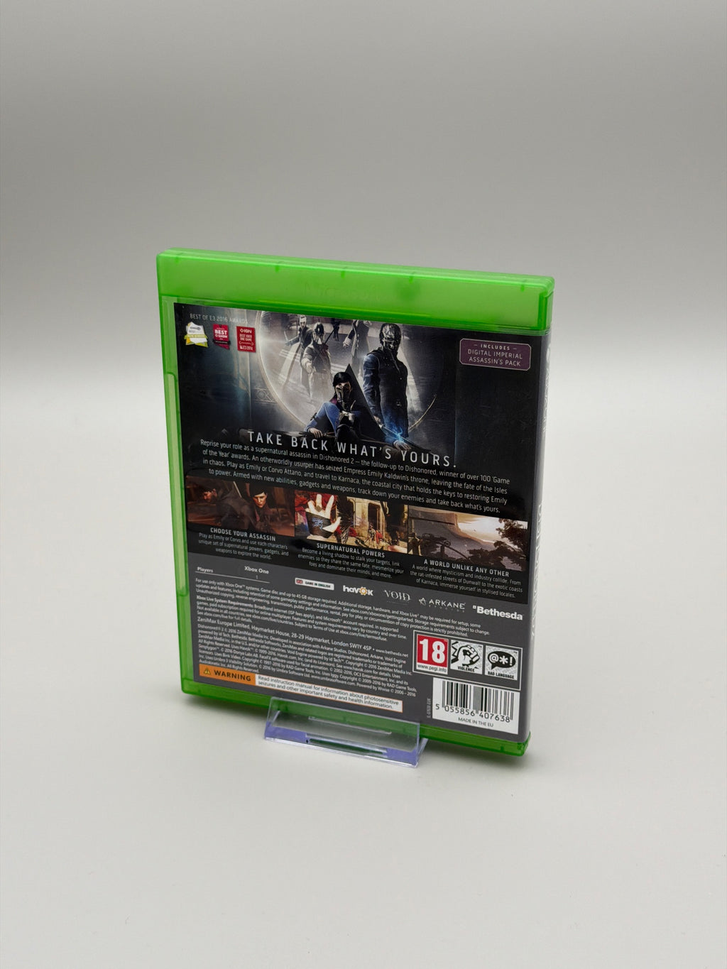 Dishonoured 2 Xbox One Game.