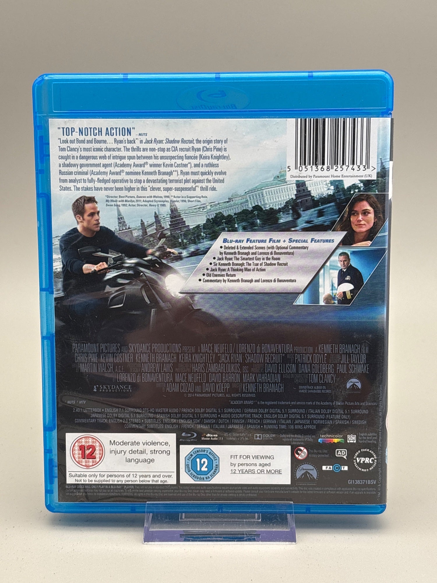 Jack Ryan: Shadow Recruit [region B] [blu-ray]