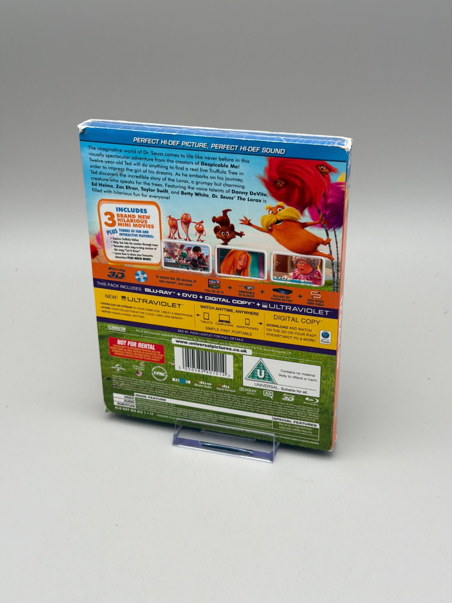 Dr Seuss' The Lorax (blu-ray 3d +DVD)