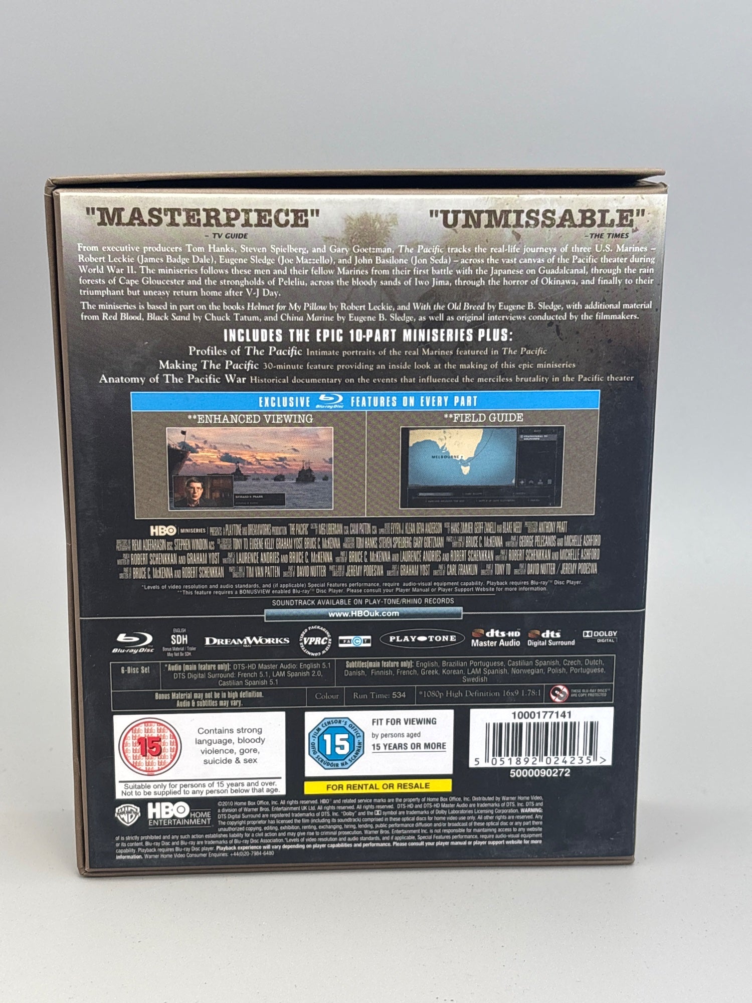 The Pacific: Complete Hbo Series [blu-ray] [region Free]