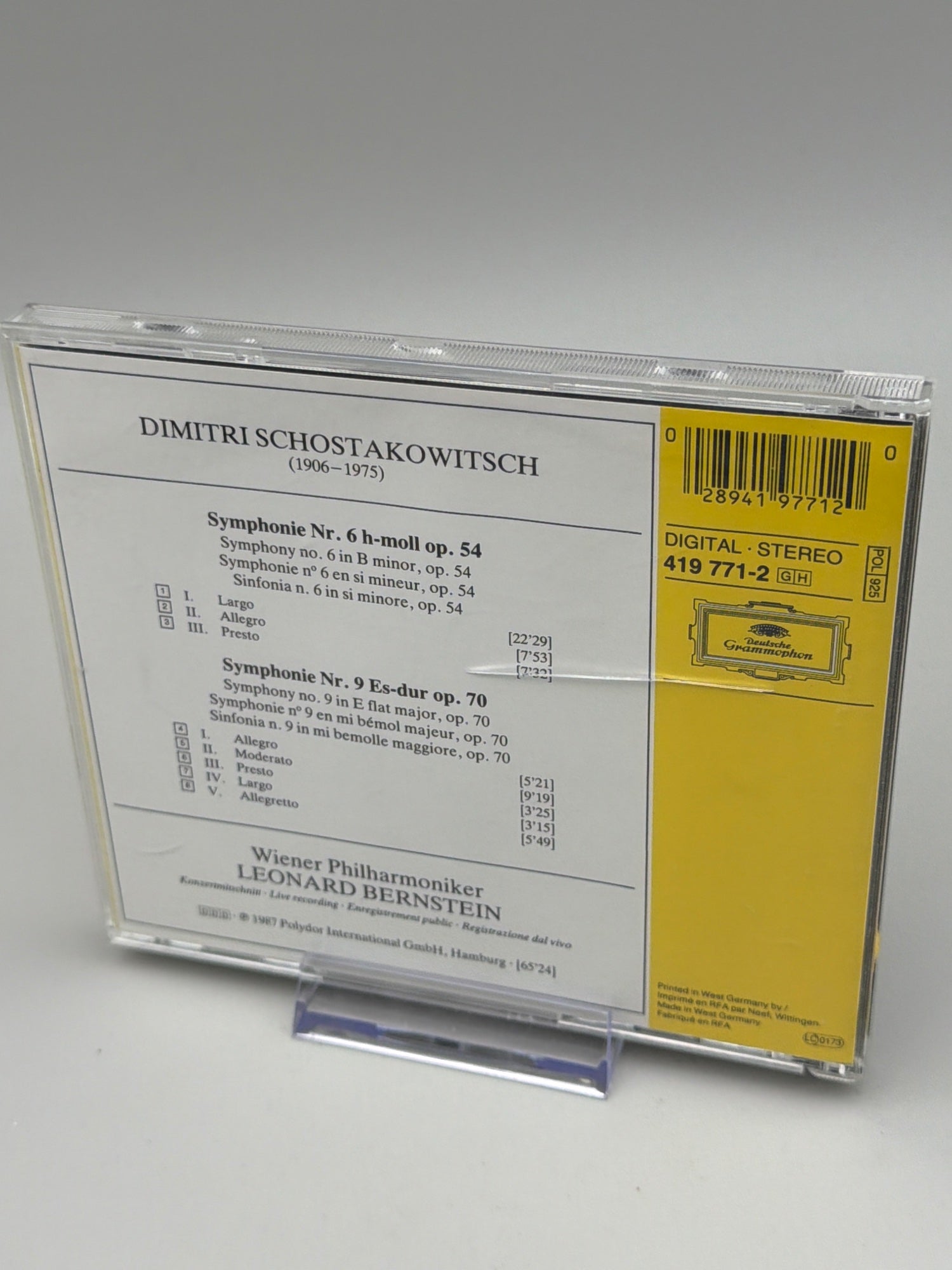Shostakovich: Symphonies 6 & 9 Audio