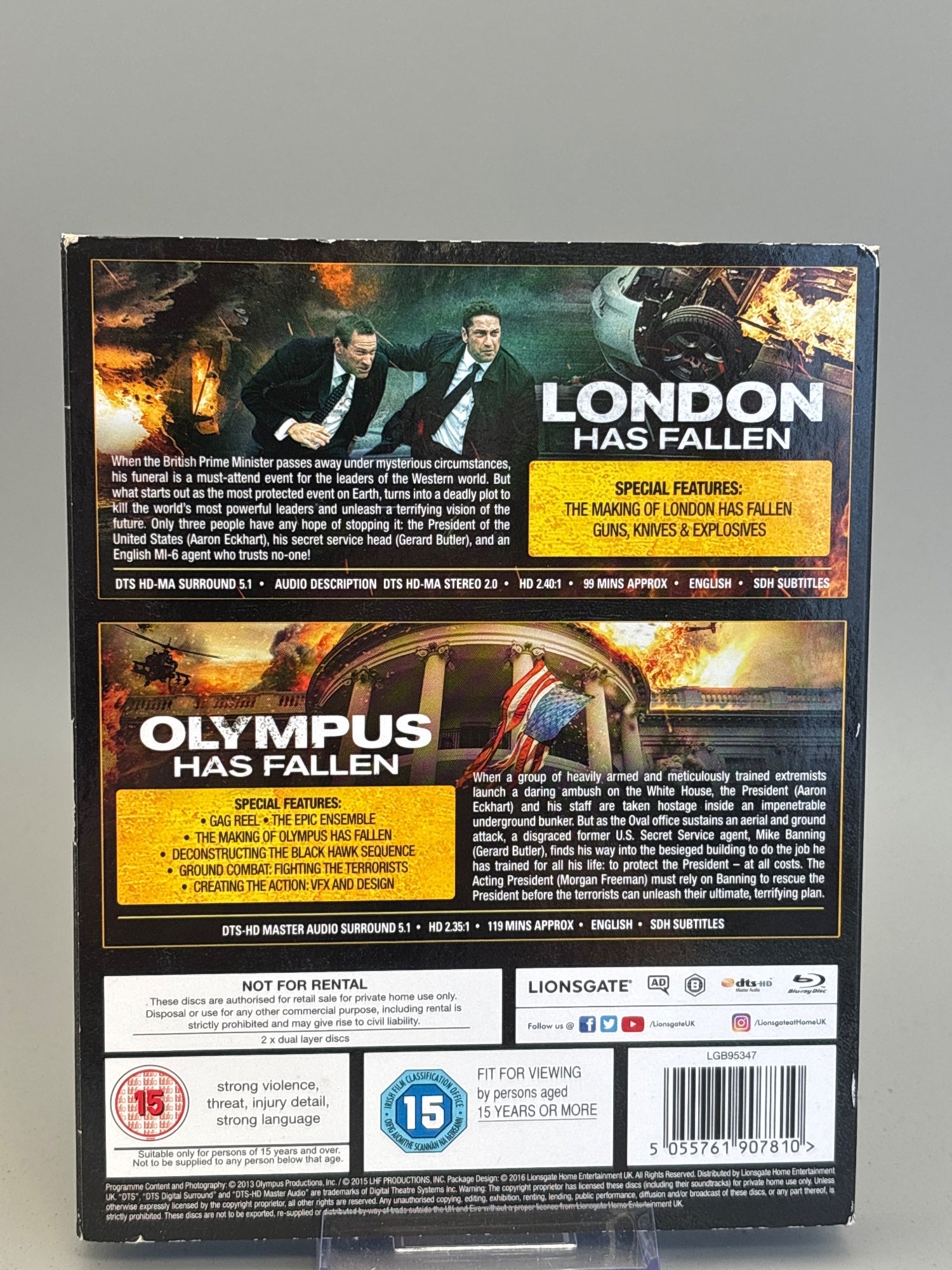 London Has Fallen / Olympus Has Fallen (Blu Ray) 2 Movie Collection