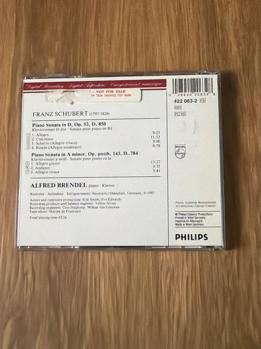 Schubert: Piano Sonatas in A minor and D major D784 & D850