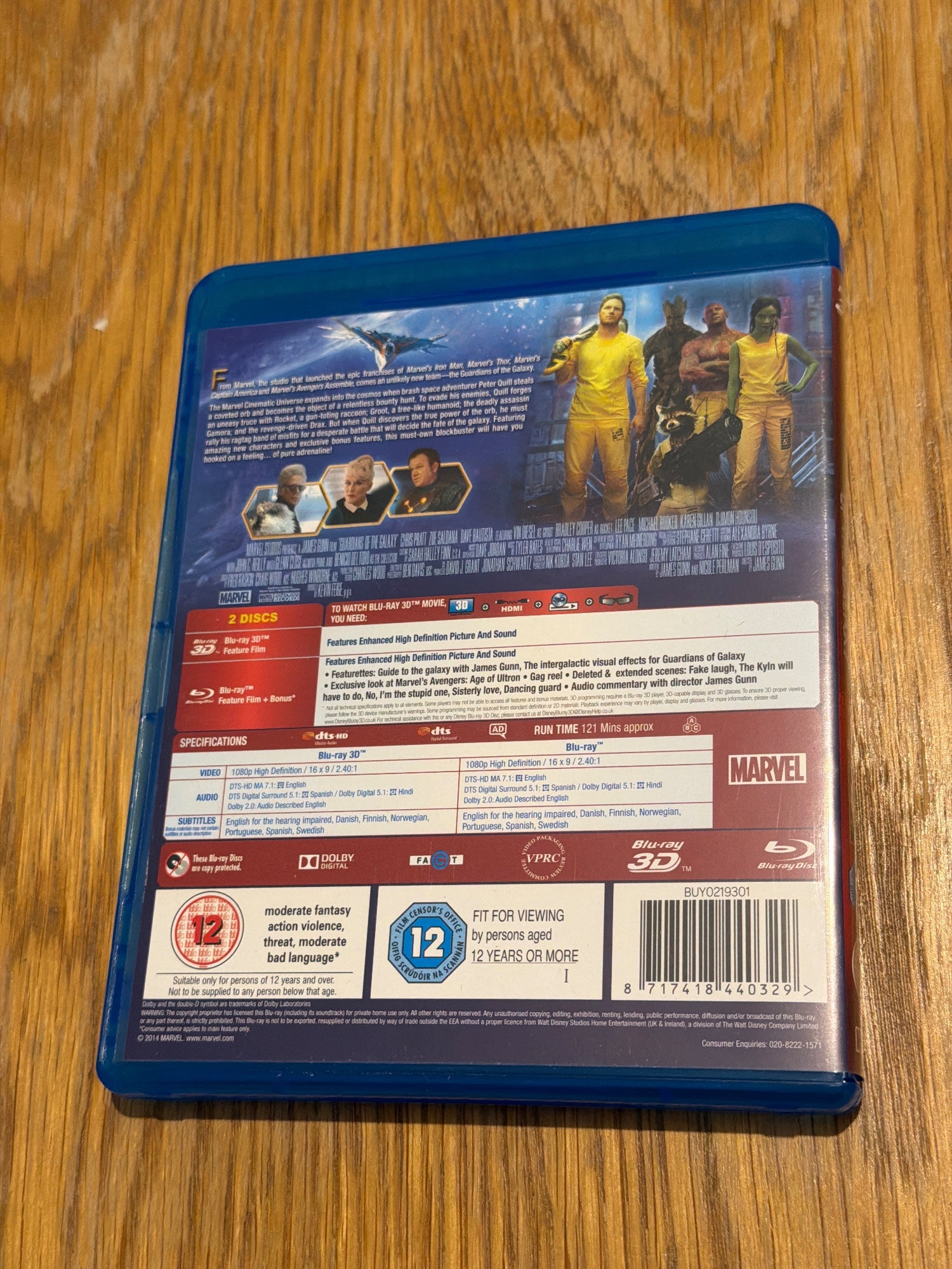 Guardians Of The Galaxy [blu-ray +3d]