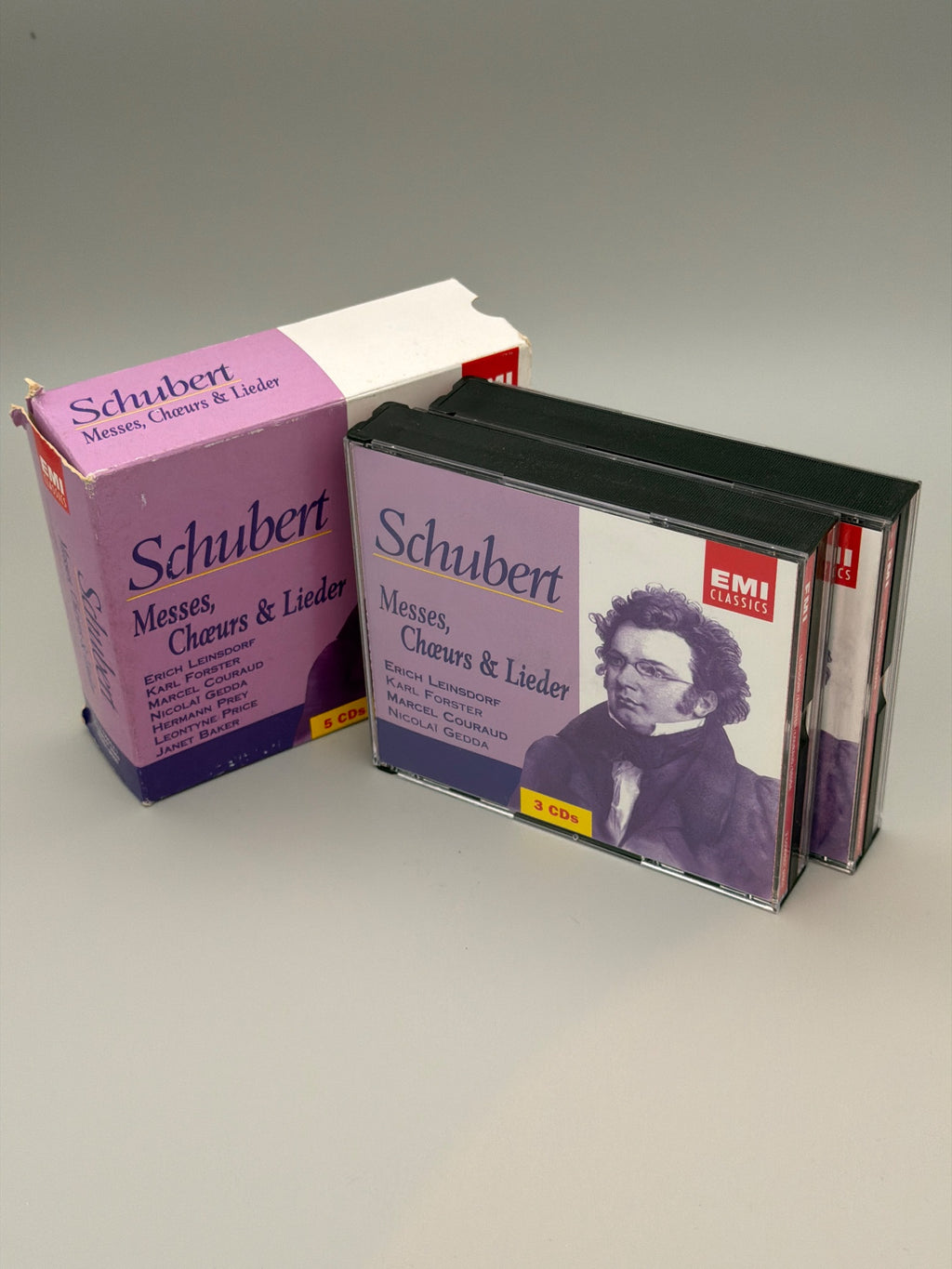 Schubert(5cd Album Box Set)messes, Choeurs & Lieder-emi Classics CD