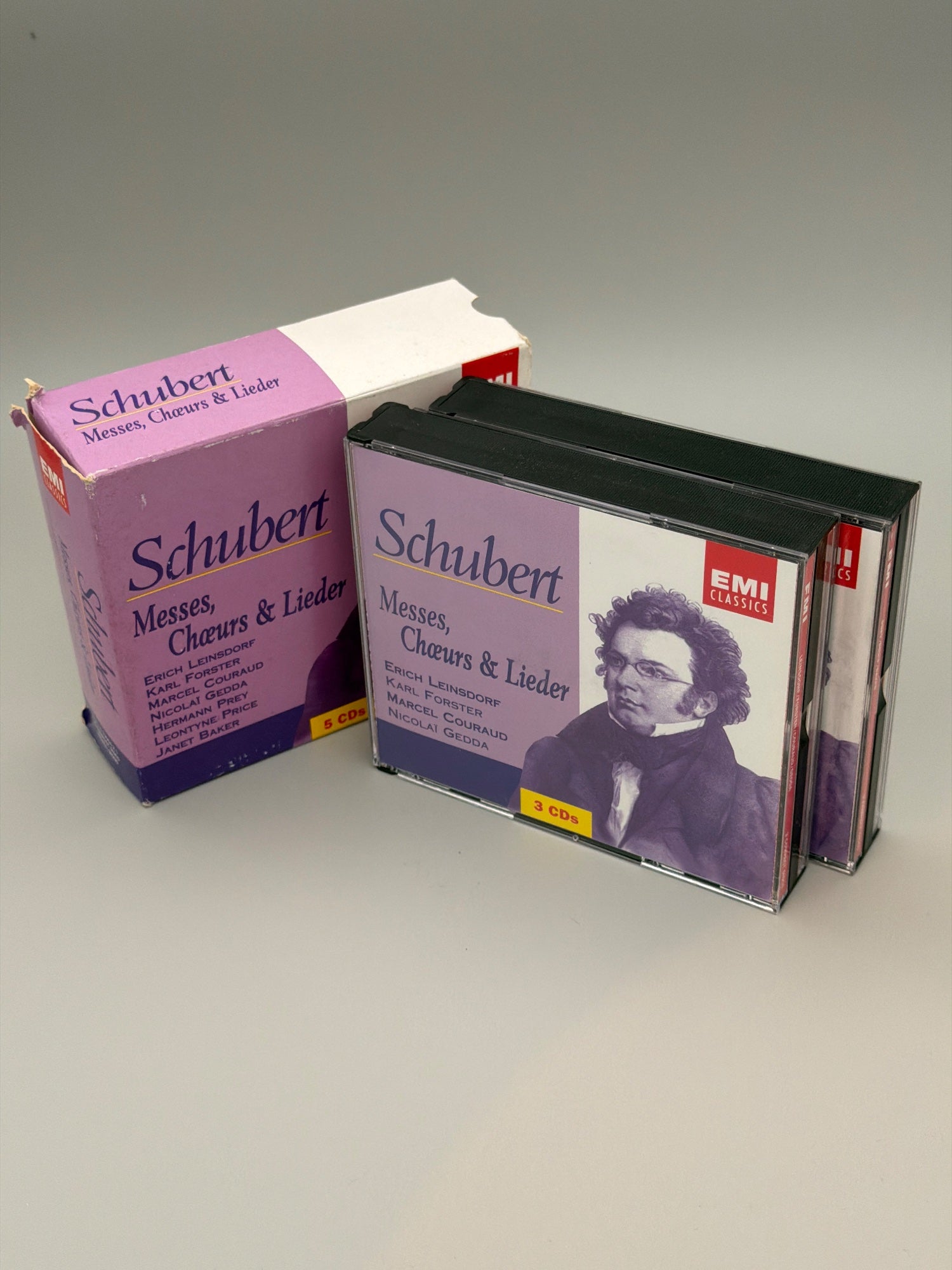 Schubert(5cd Album Box Set)messes, Choeurs & Lieder-emi Classics CD