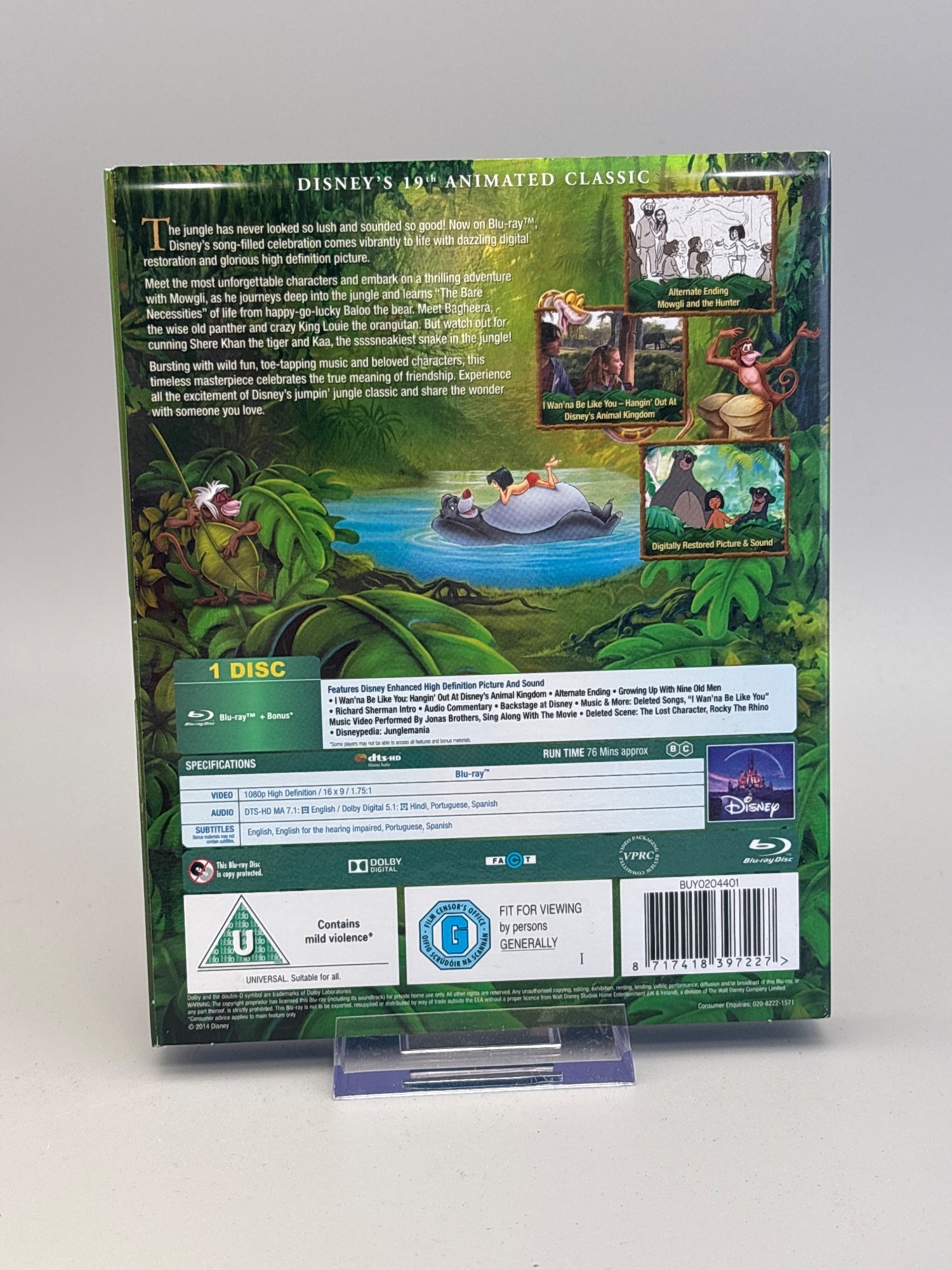 The Jungle Book [blu-ray] [1967]