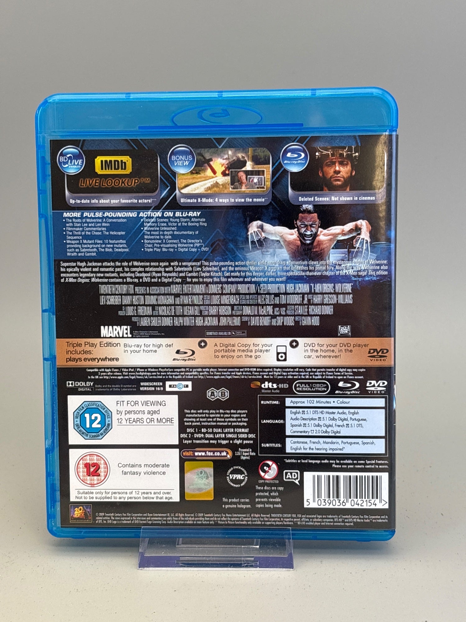 X-Men Origins - Wolverine (Blu Ray)