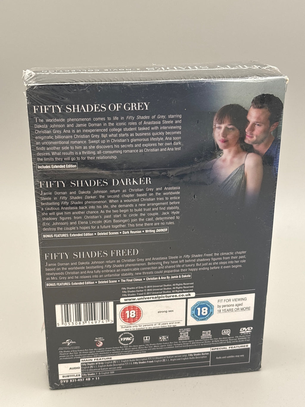 Fifty Shades: 3-Movie Boxset [DVD] [2018]