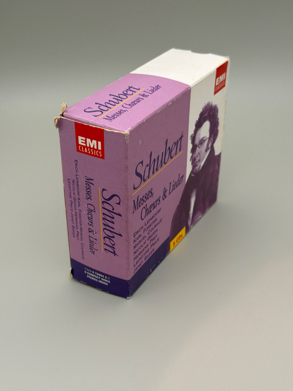 Schubert(5cd Album Box Set)messes, Choeurs & Lieder-emi Classics CD