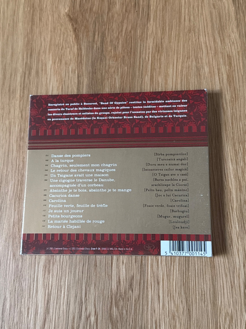 Taraf De Haidouks - Band of Gypsies [CD]