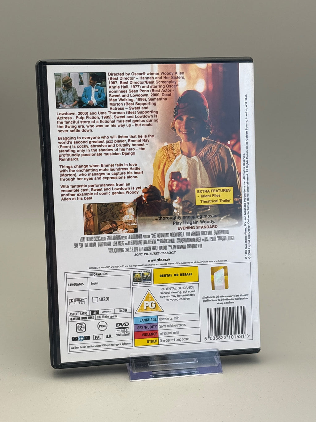 Sweet And Lowdown-dvd
