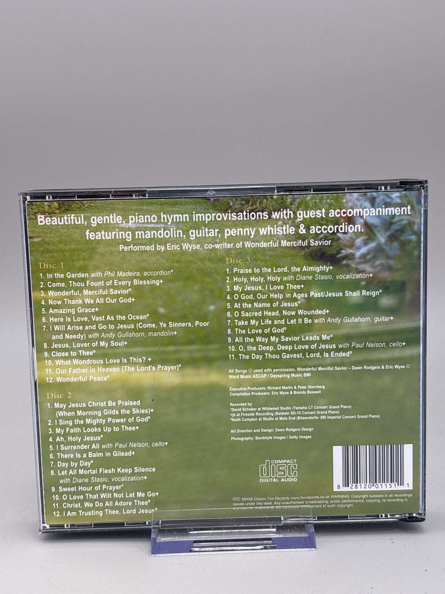 In The Garden Inspirational Piano Hymns 3CD