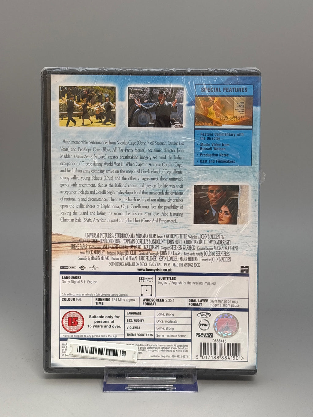 Captain Corelli's Mandolin [dvd] [2001],