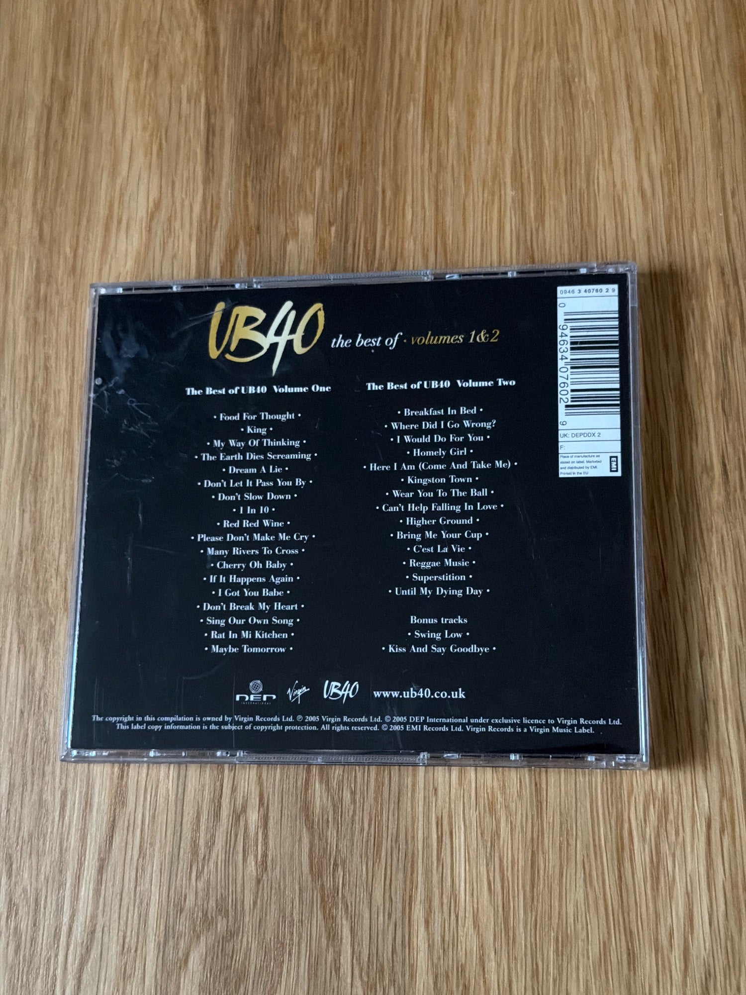Best of UB40, Vols. 1 & 2