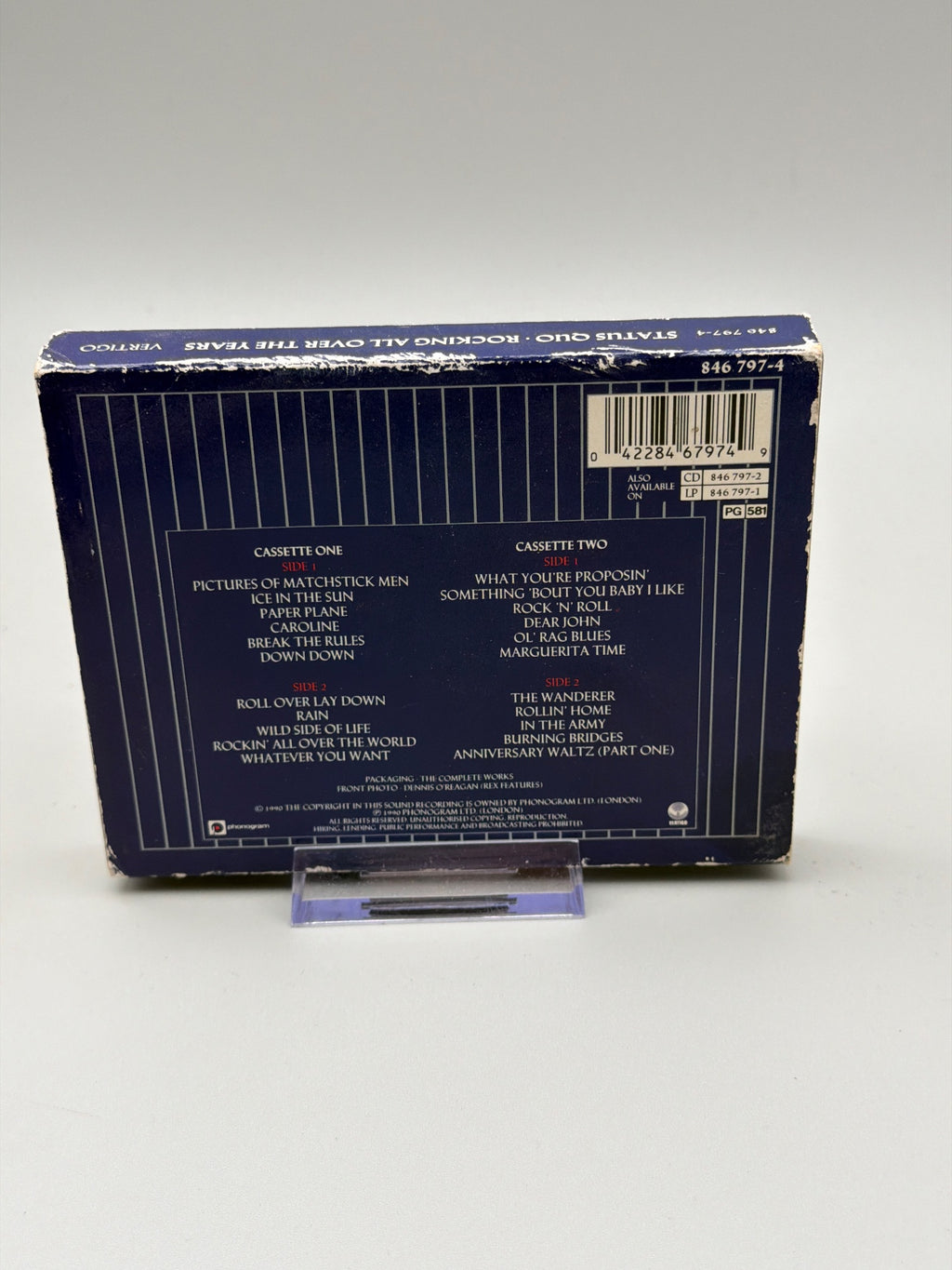 Status Quo, Rocking All Over The Years Cassette Tapes 1 & 2