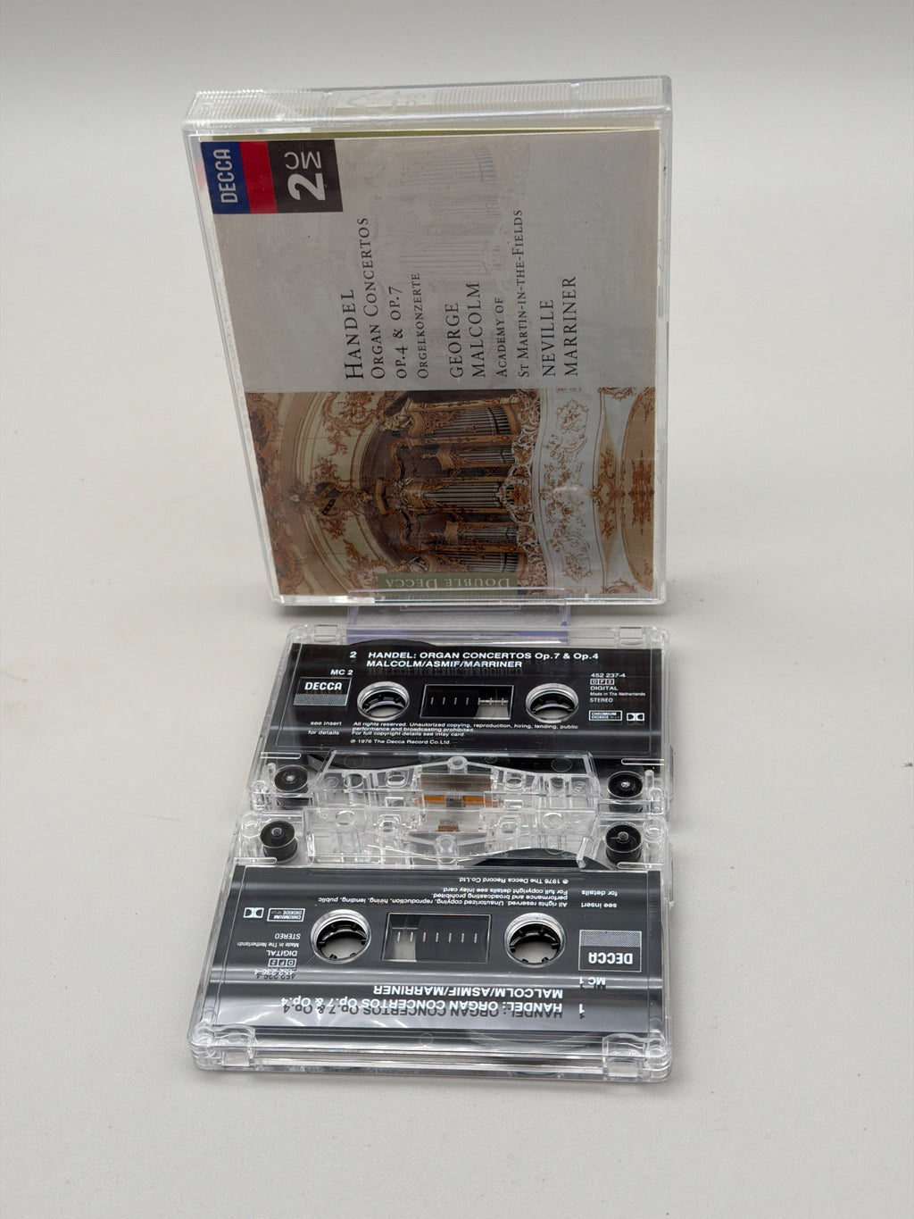 Handel: Organ Concertos Op.4 & Op.7 - Cassette Tape