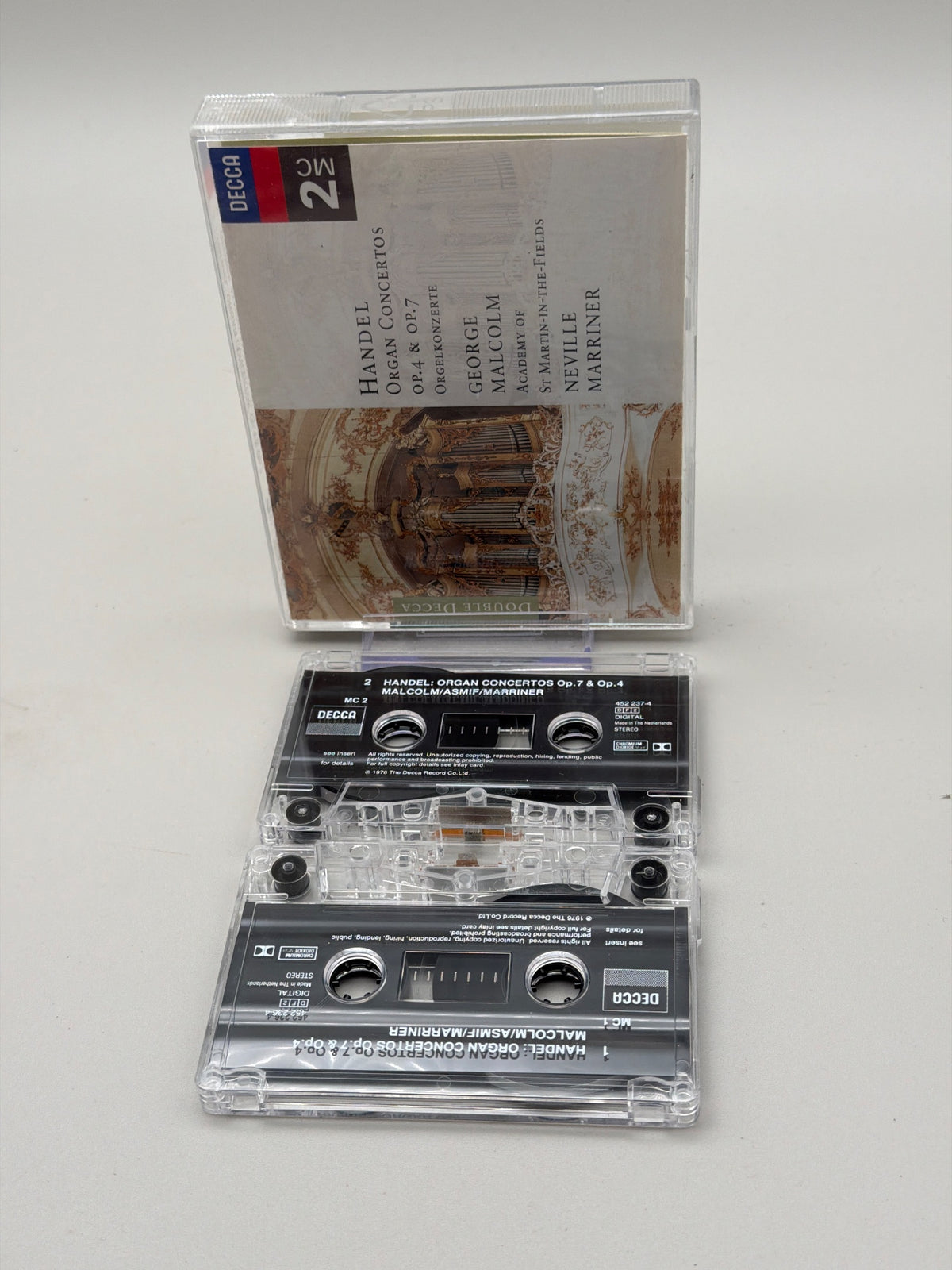Handel: Organ Concertos Op.4 & Op.7 - Cassette Tape