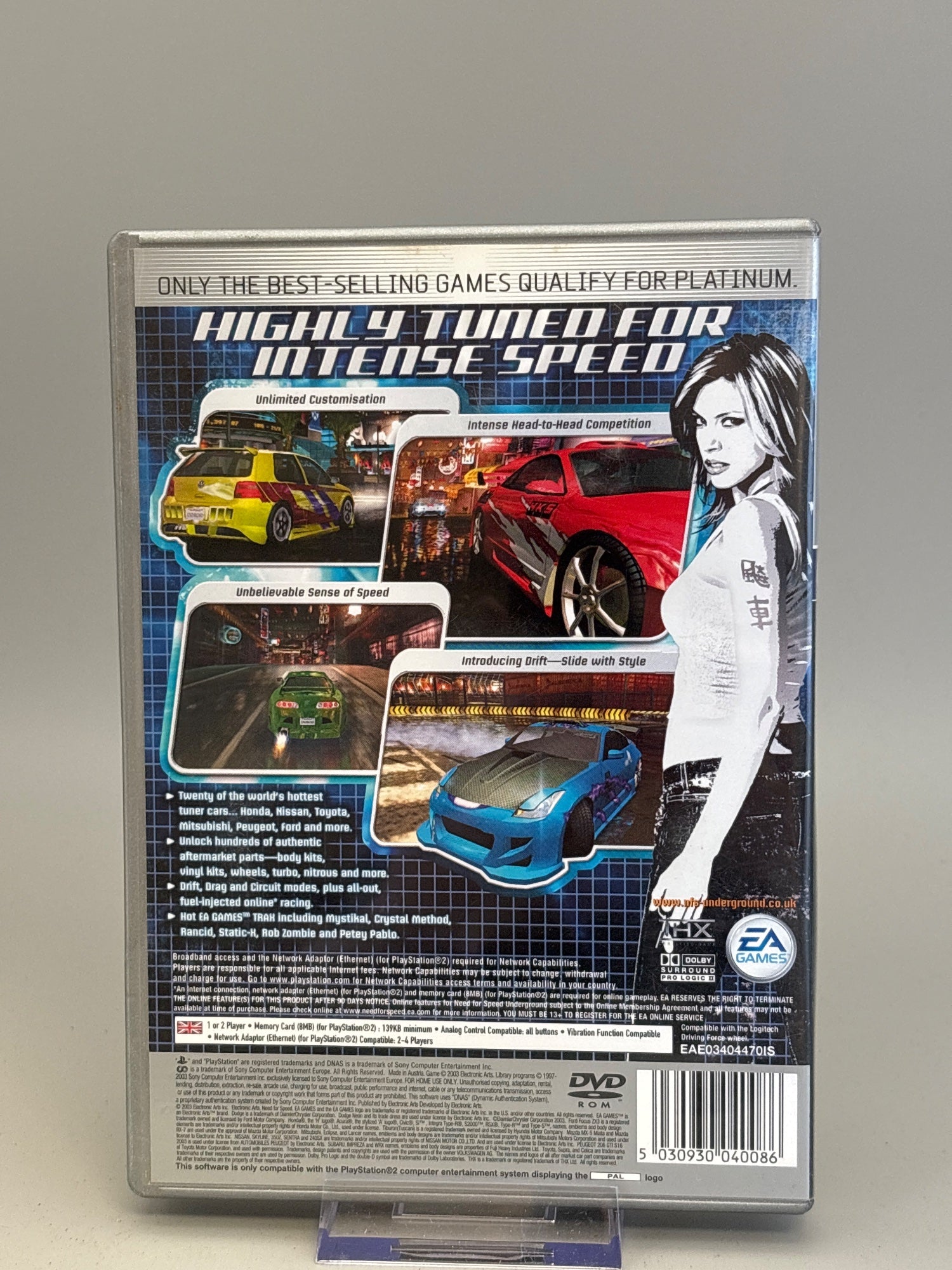 Need for Speed: Underground - Need for Speed Underground Platinum (PS2)