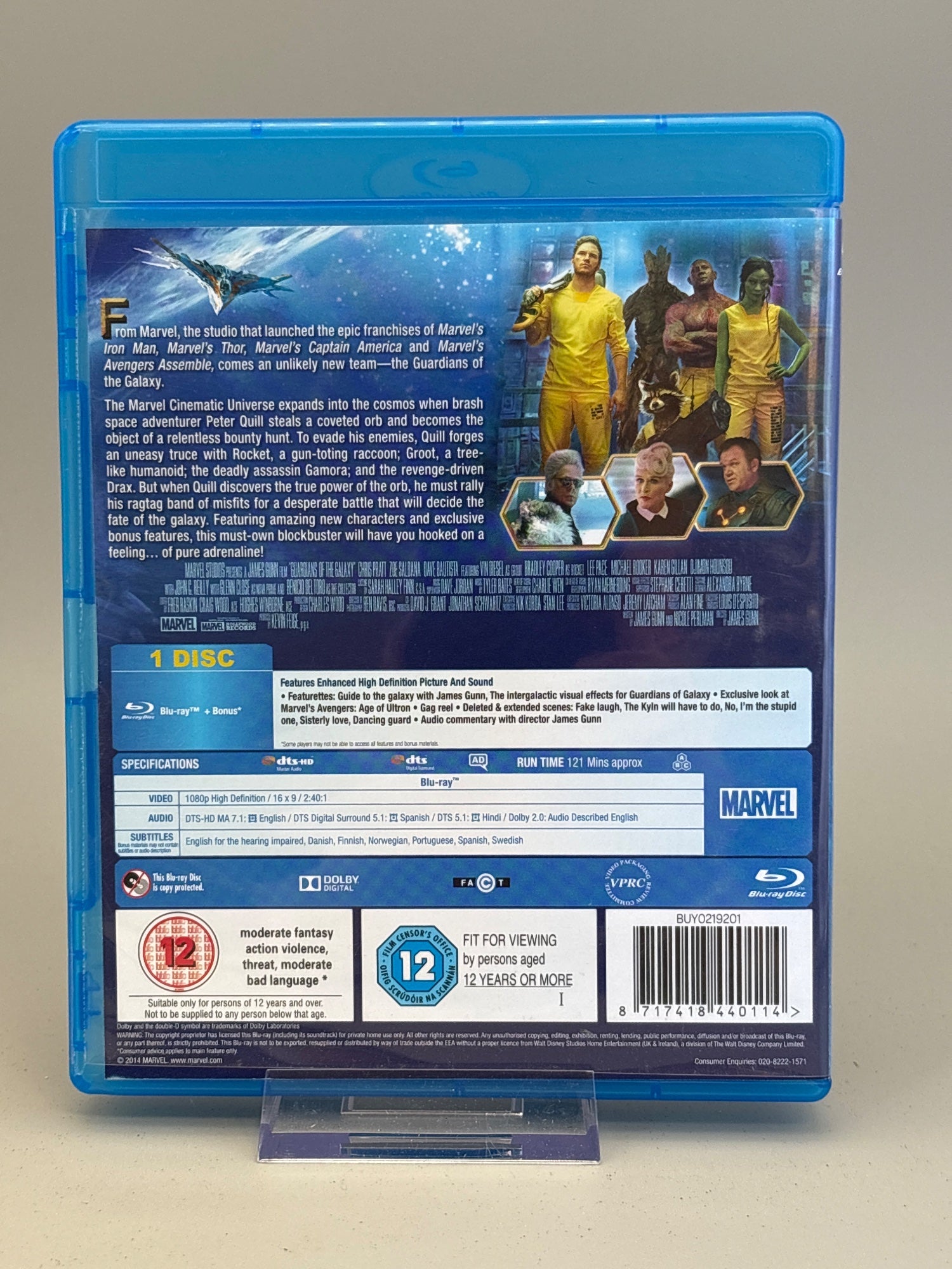 Guardians Of The Galaxy (Blu Ray)