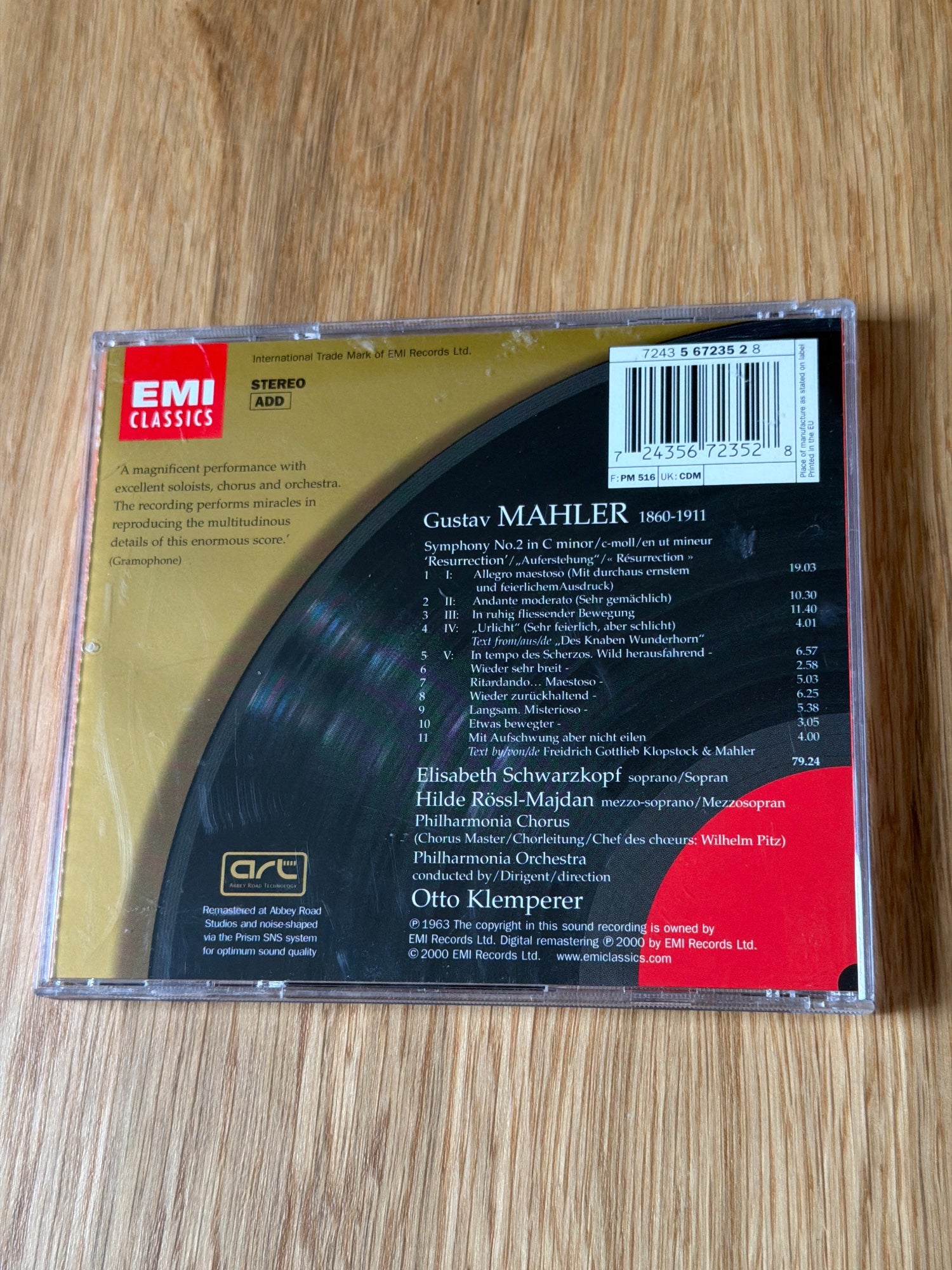 Mahler : Mahler: Symphony No 2