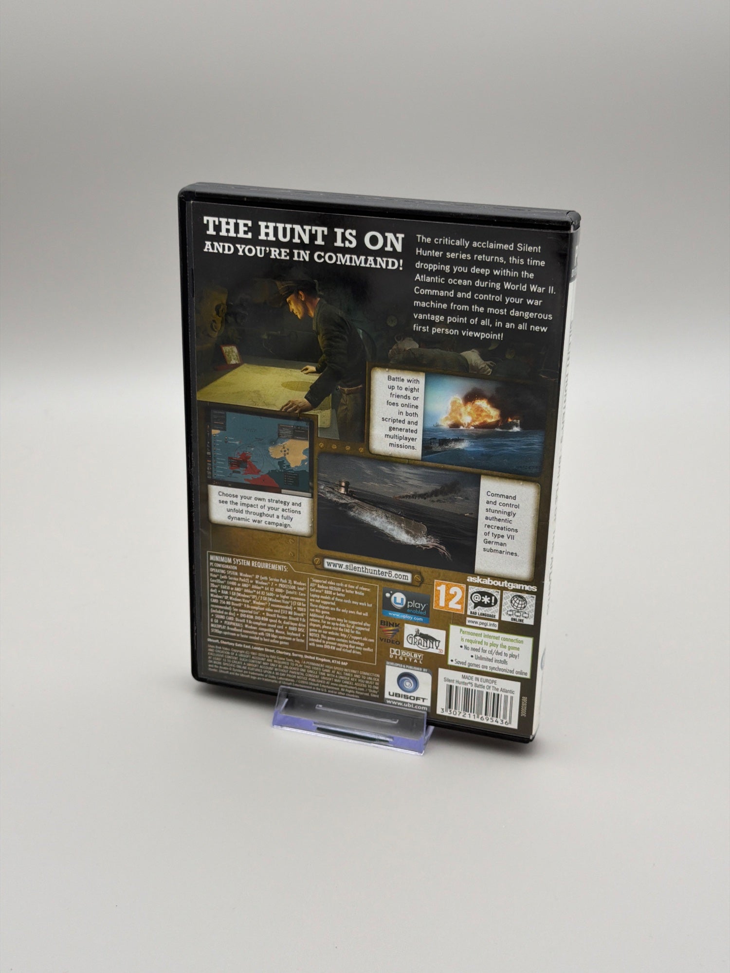 Silent Hunter 5 Battle Of The Atlantic - U-boat Sub Pc Game Original & Complete