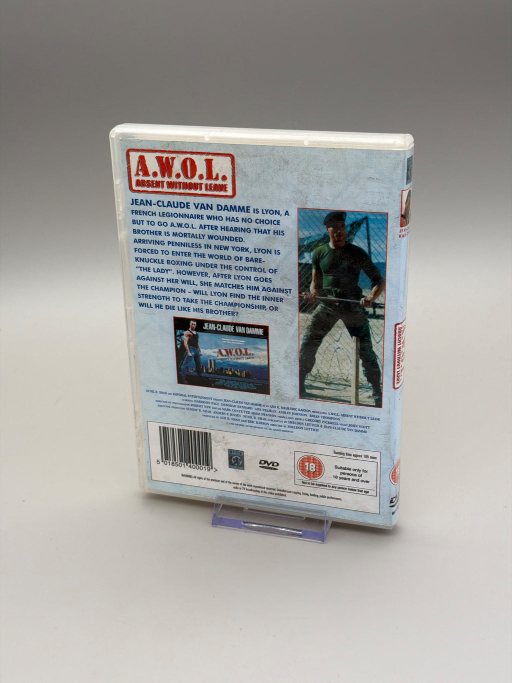 A.W.O.L Absent Without Leave [dvd] By Jean-claude Van Damme