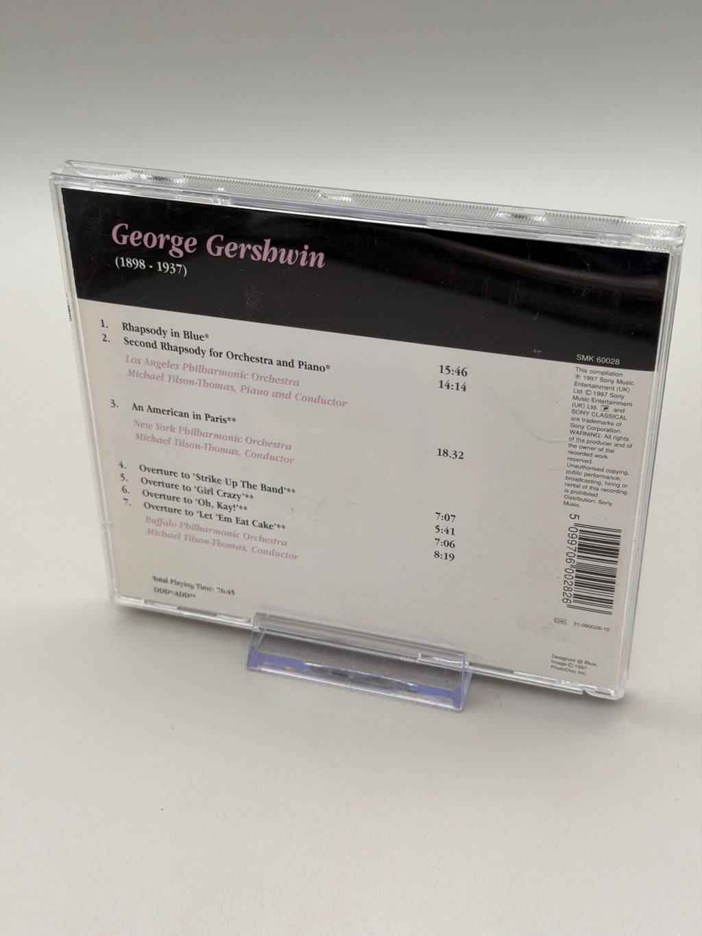 George Gershwin (1898 - 1937) - Various Philharmonic Orchestras play his Compositions