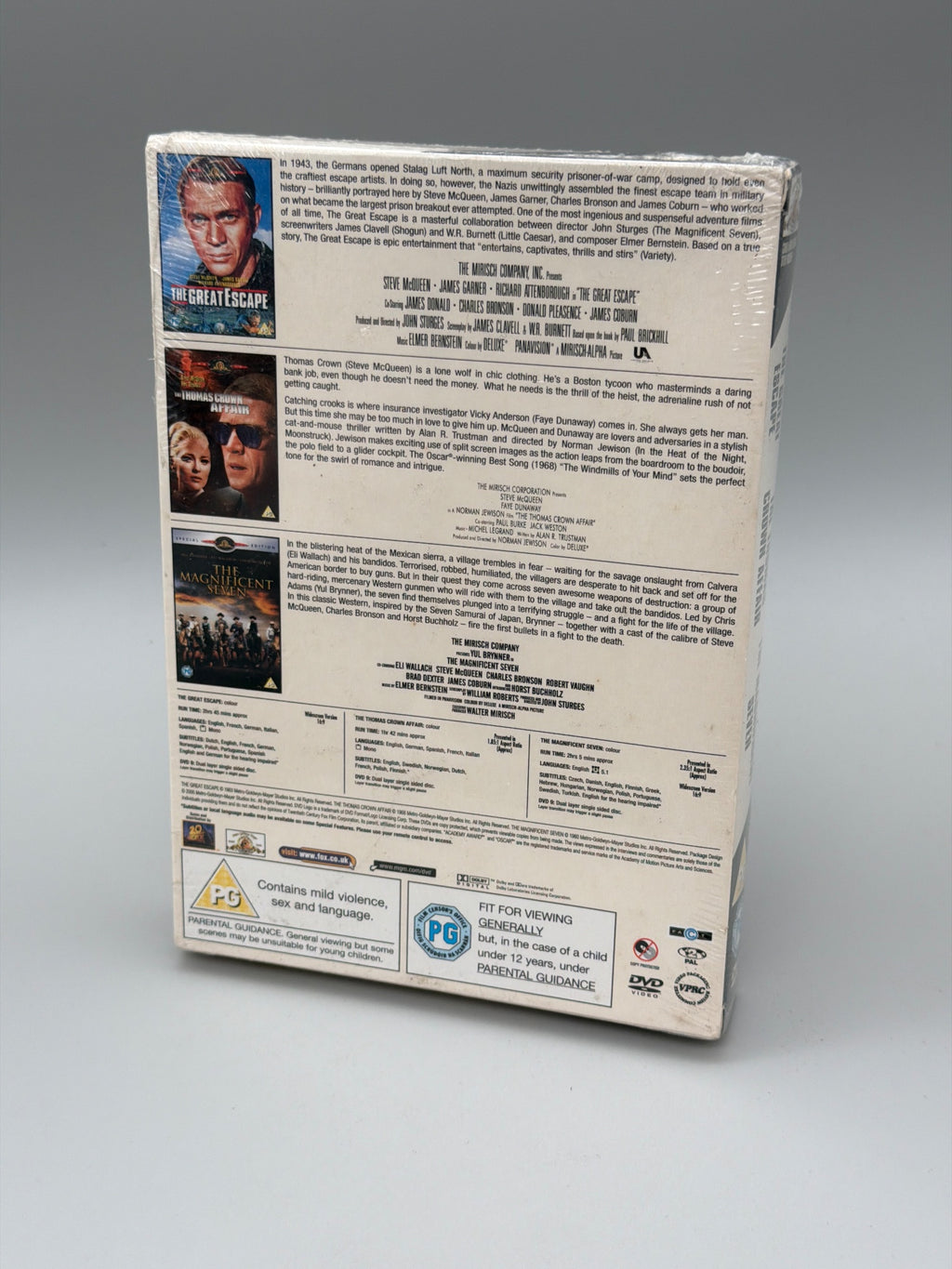 The Great Escape/the Thomas Crown Affair/the Magnificent Seven [dvd boxset]