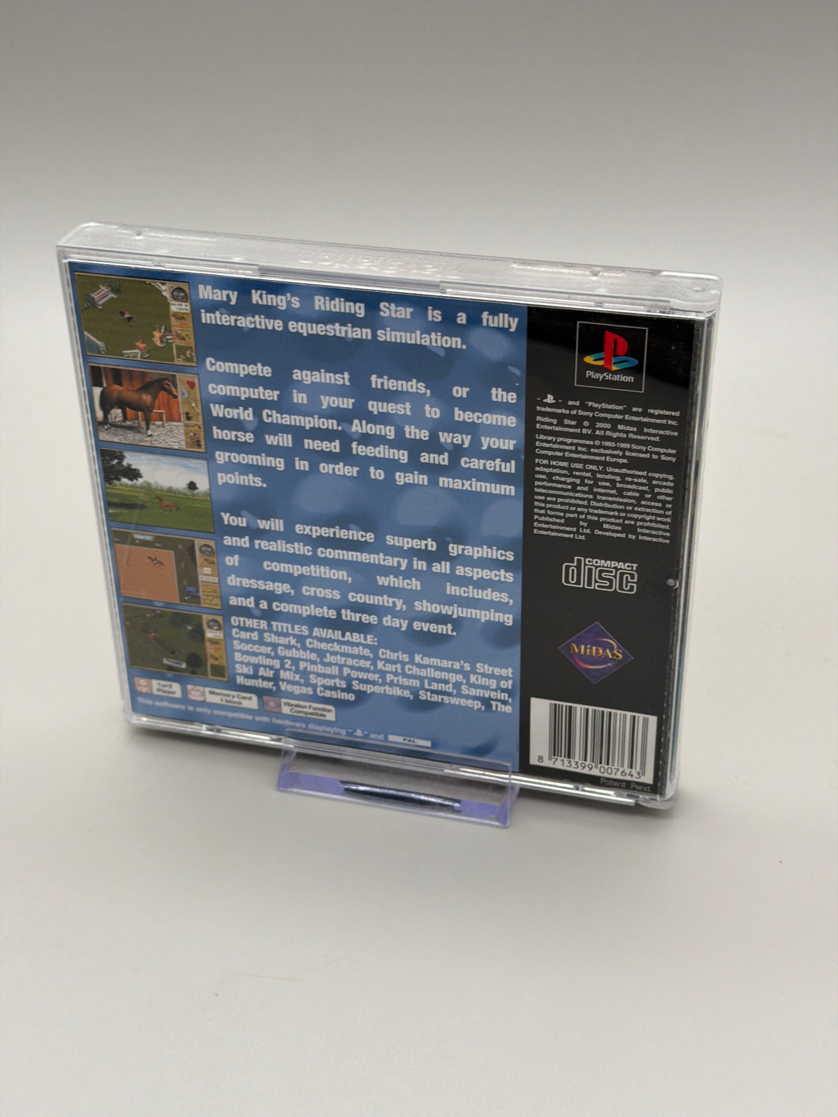 Playstation 1 - Mary King's Riding Star - (TESTED)