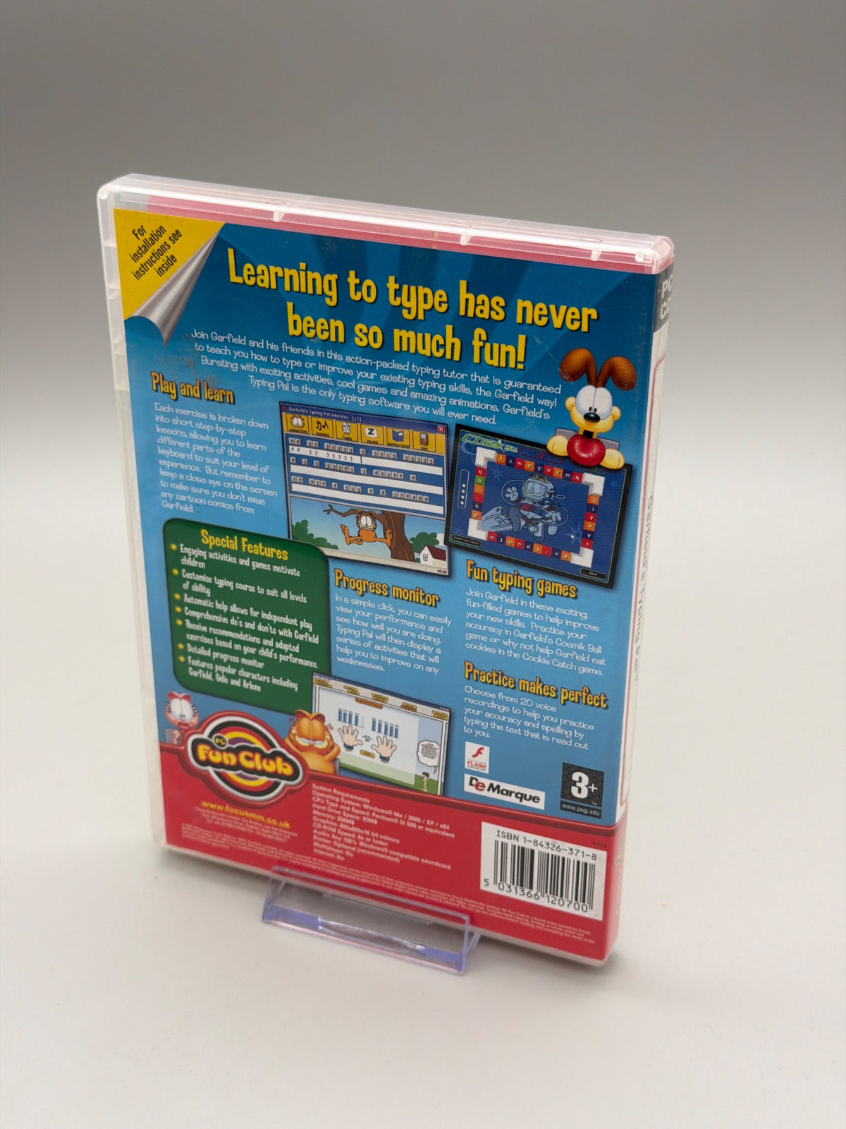 garfield's Typing Pal Typing Made Fun The Garfield Way Pc