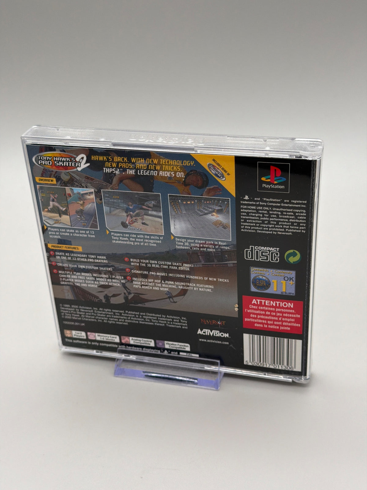 Tony Hawk's Pro Skater 2 Ps1 Game (TESTED)