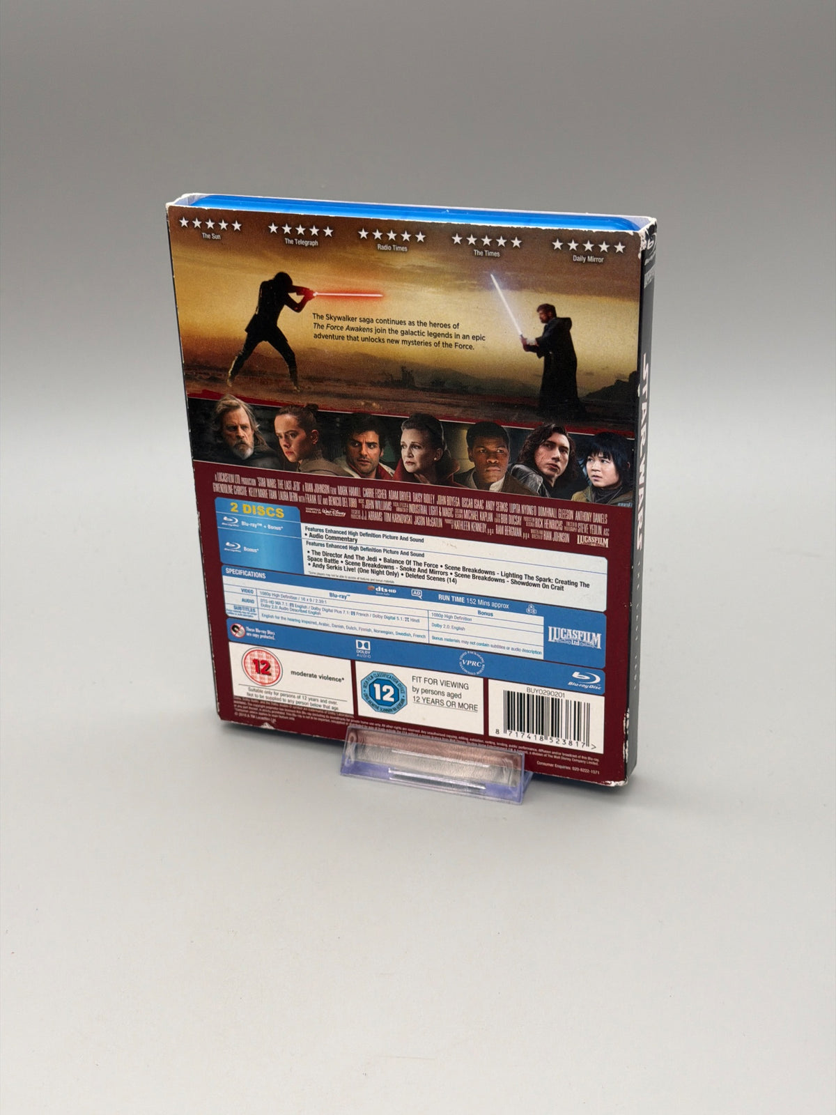 Star Wars: The Last Jedi - Limited Edition The First Order Sleeve [Blu-ray] [2017]