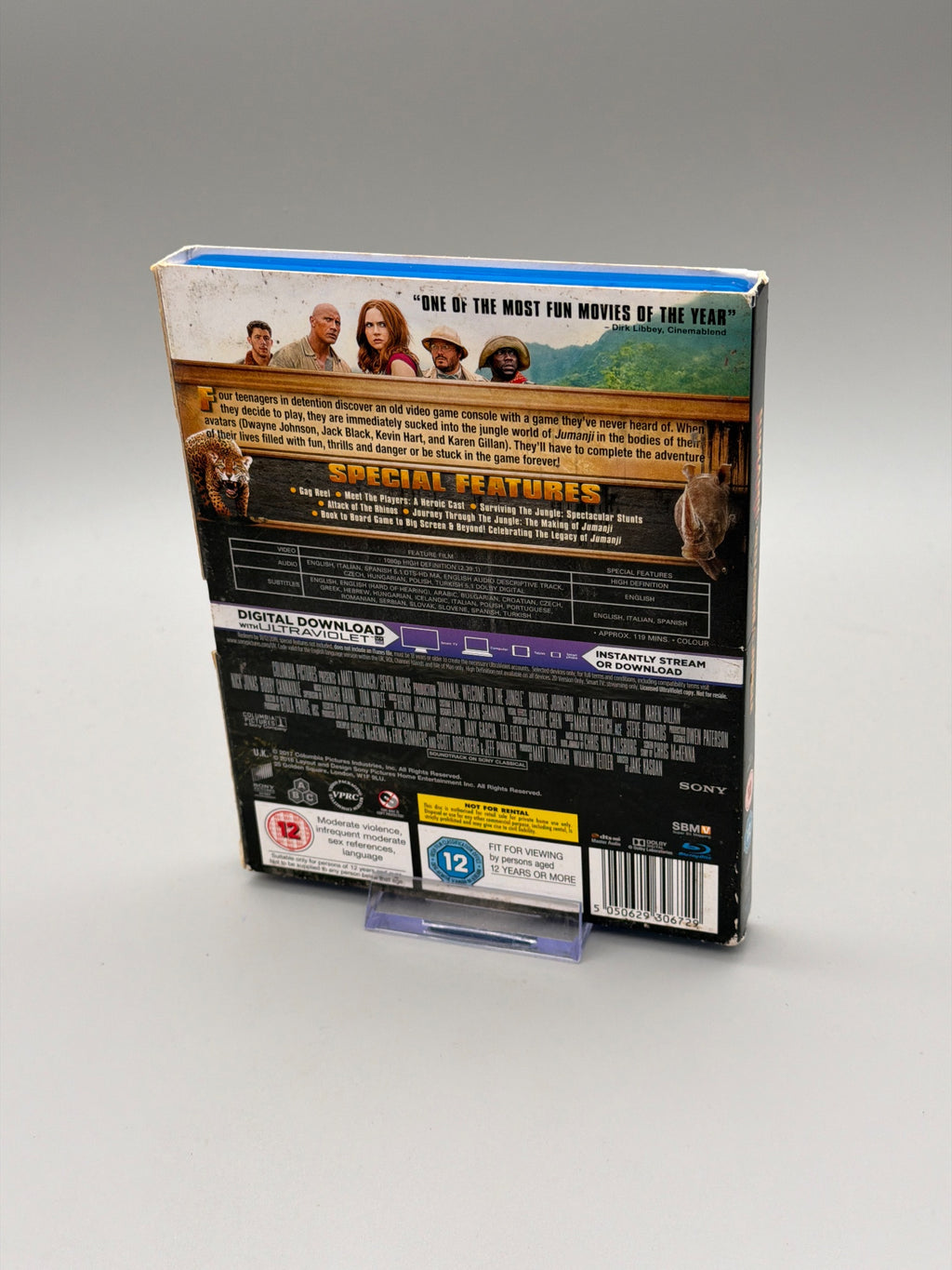 Jumanji: Welcome To The Jungle [Blu-ray] [2017]