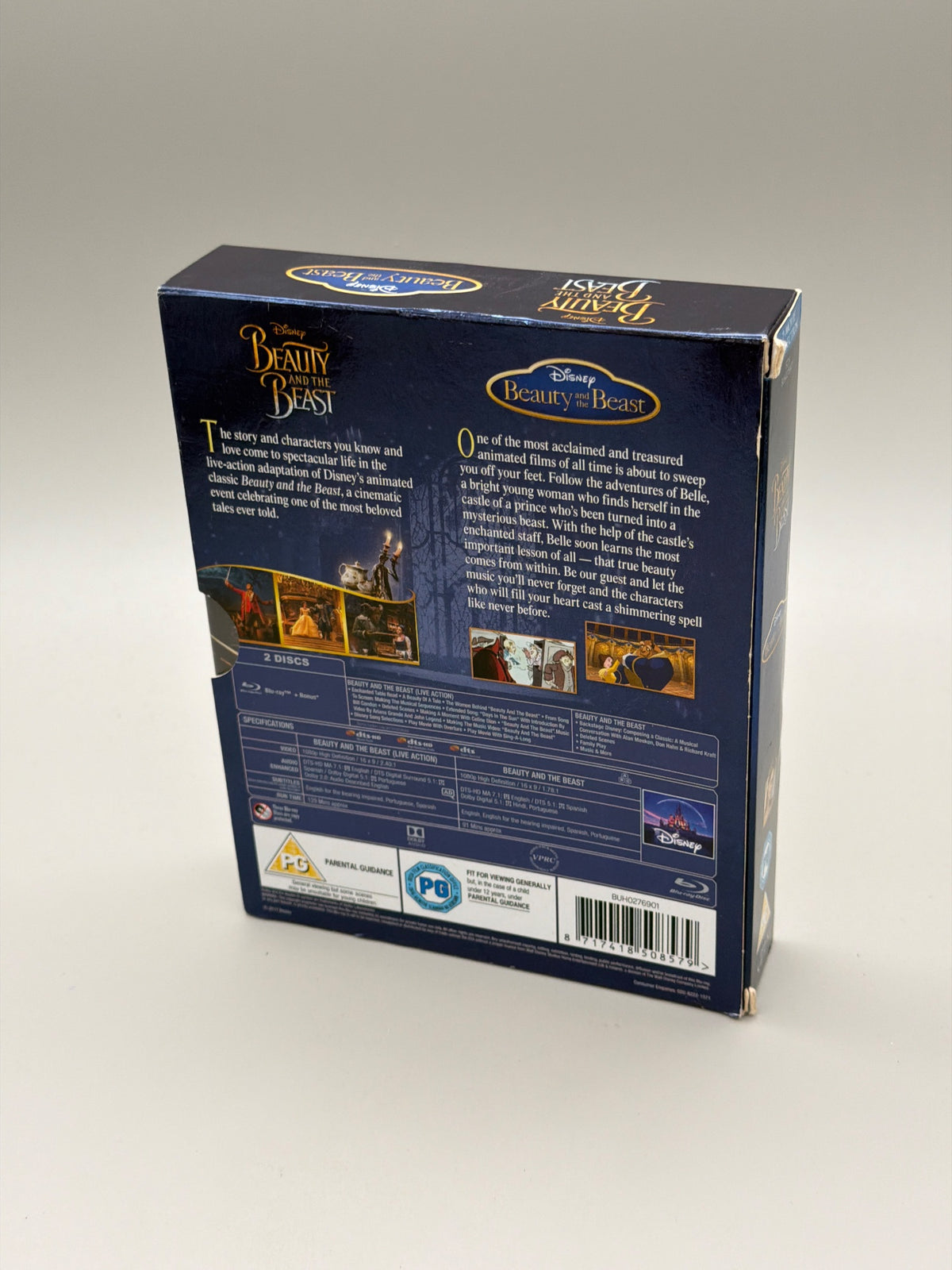 Beauty and The Beast Live Action/Animated Doublepack [Blu-ray] [2017]