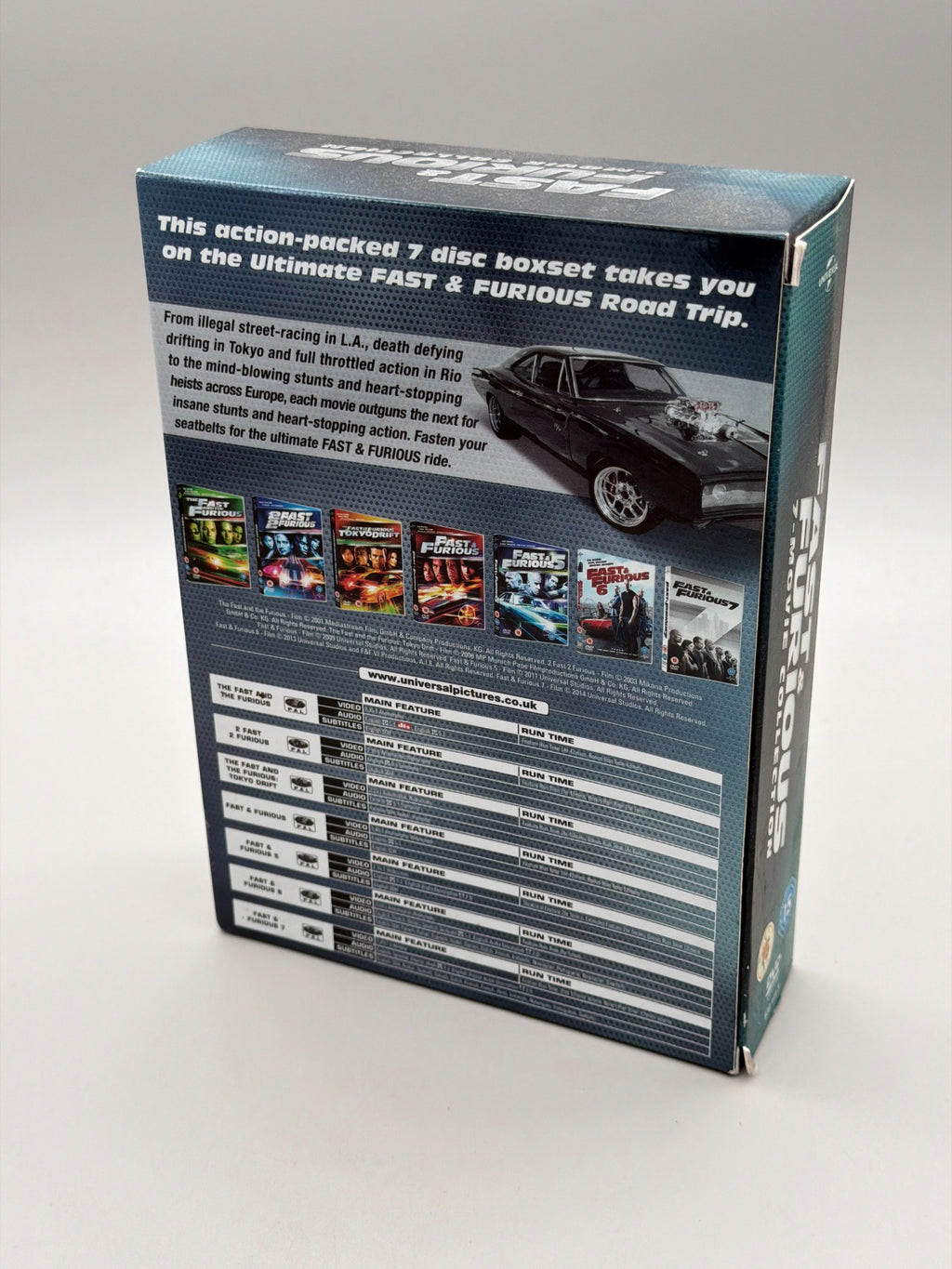 Fast and Furious 1-7 [DVD] [2015]