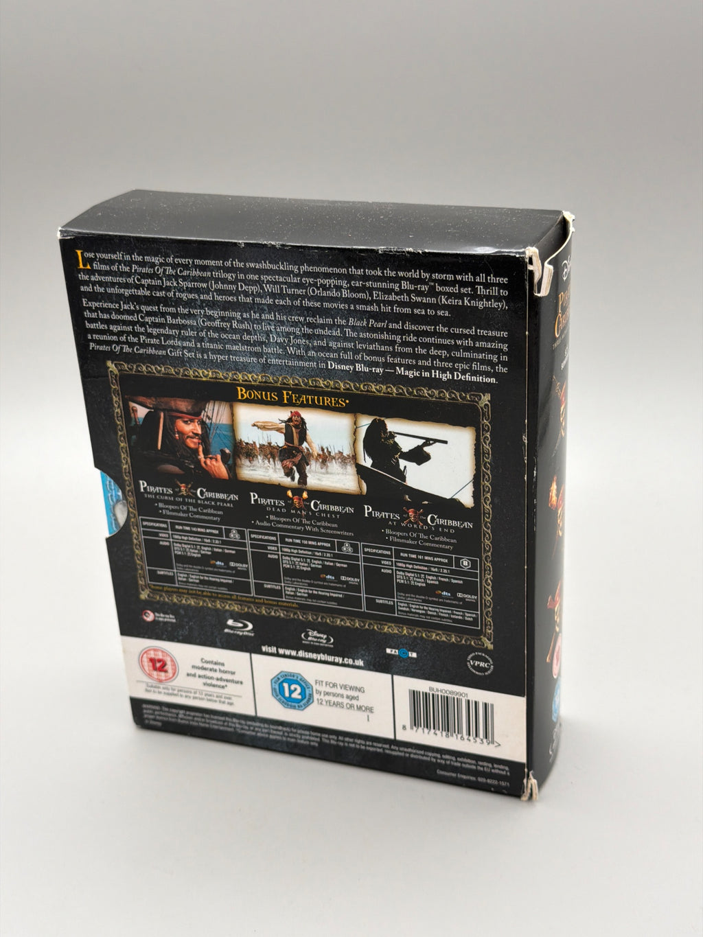 Pirates of the Caribbean - Triple Boxset (Blu-ray)